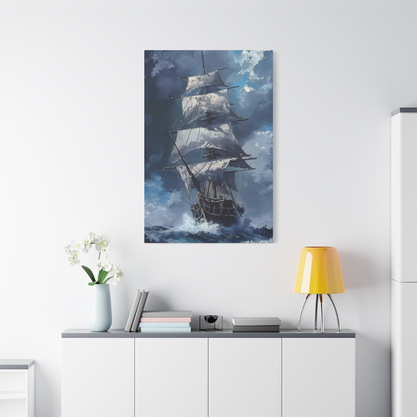 Large Ship In Sea Wall Art & Canvas Prints