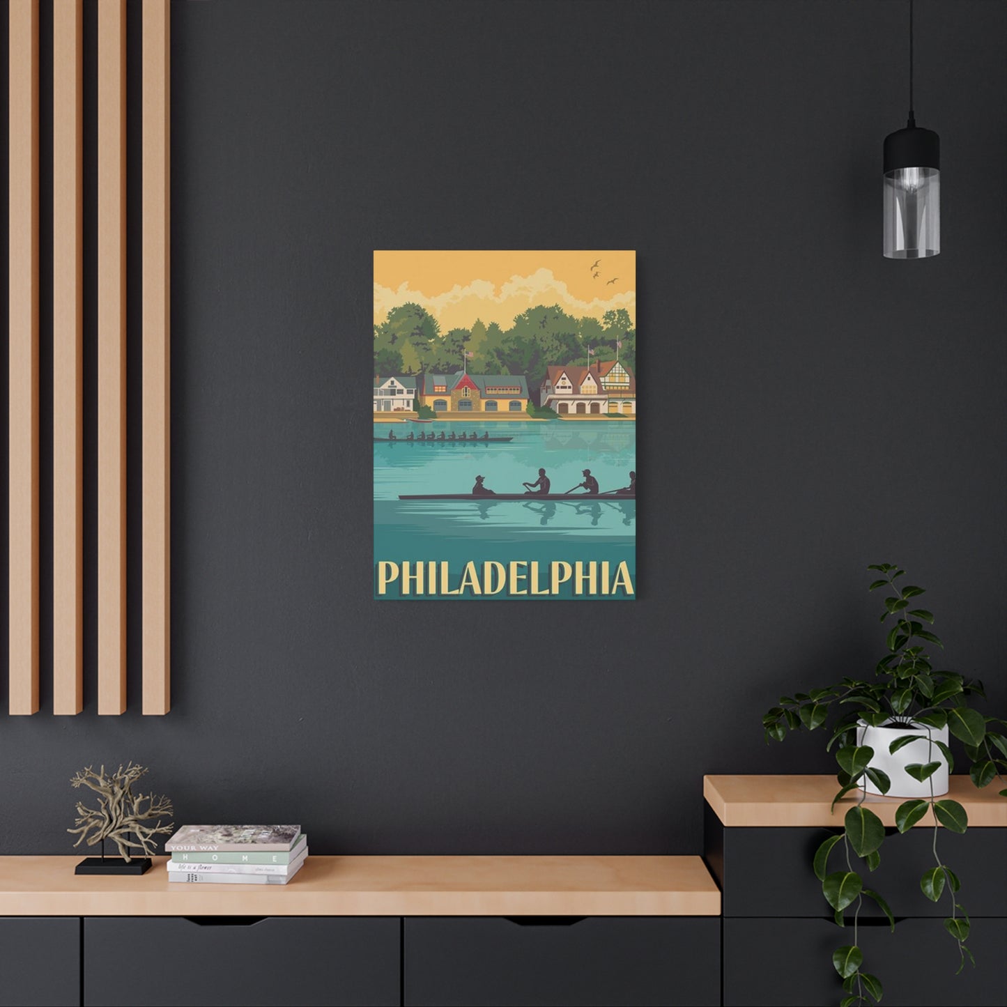 River Kayaking In Philadelphia Wall Art & Canvas Prints