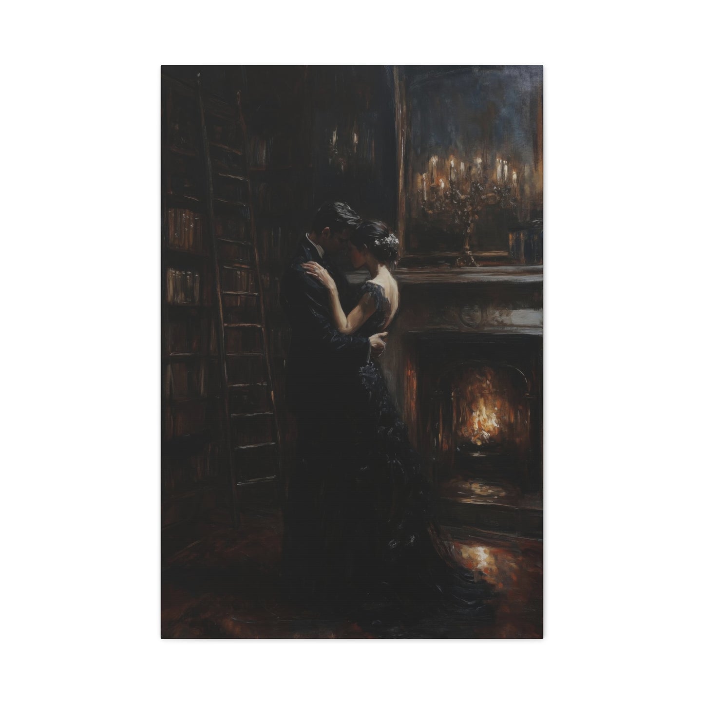 Dancing Couple Ballroom Dark Wall Art & Canvas Prints