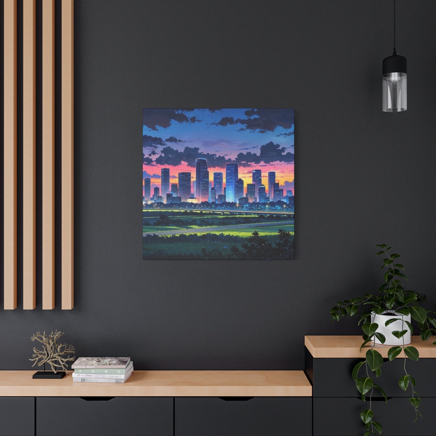 Houston Skyline Sunset Wall Art & Canvas Prints