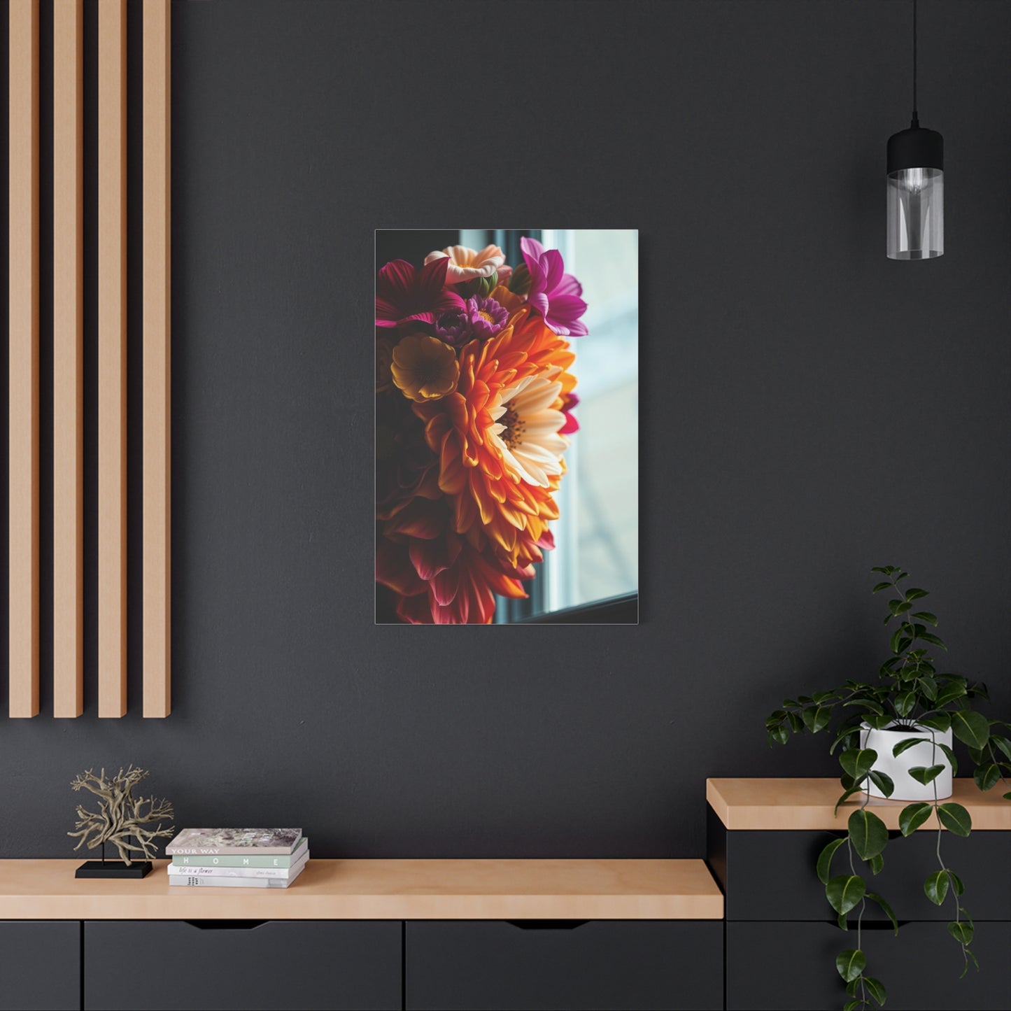 Petal Symphony Portrait Wall Art & Canvas Print