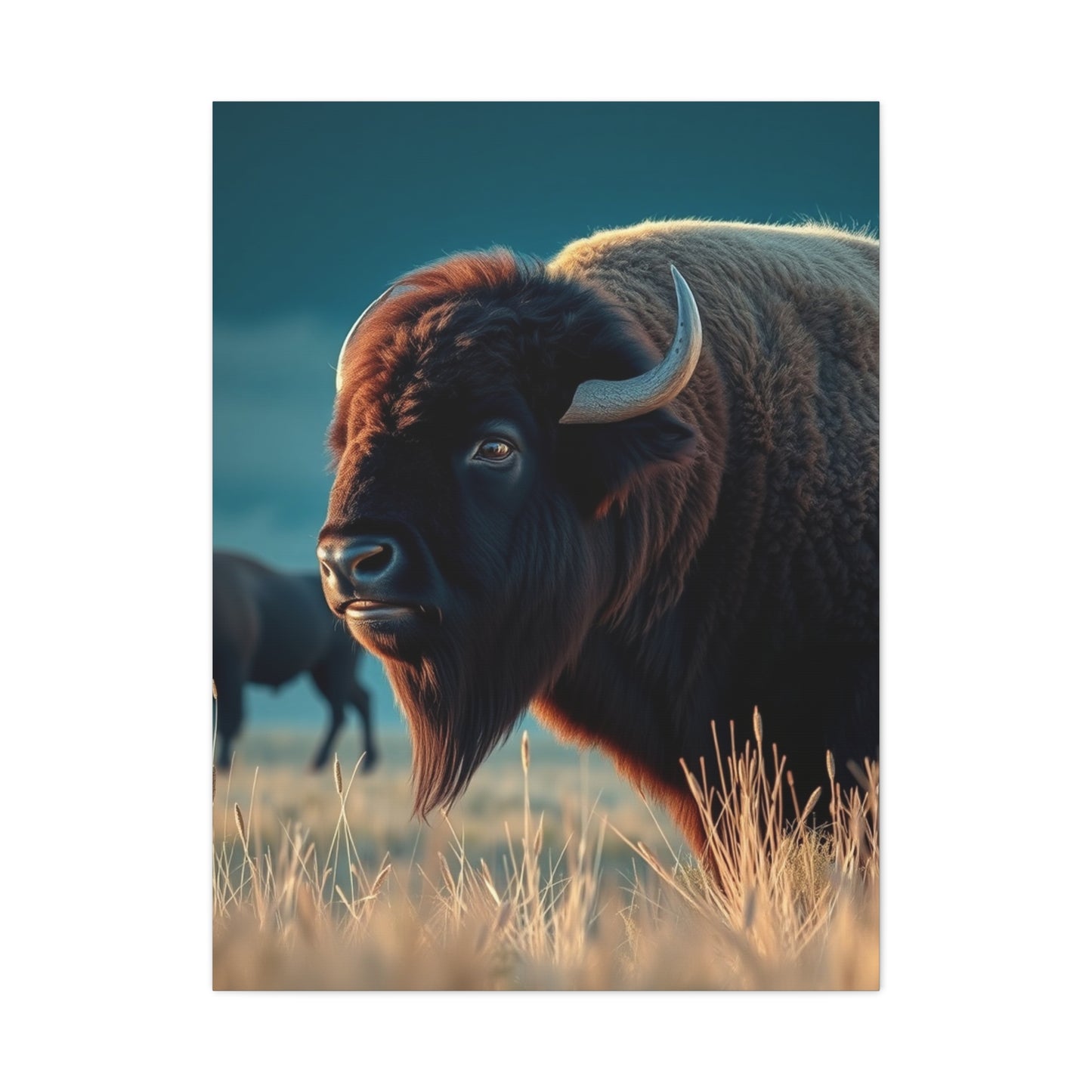 Buffalo Majesty Panorama Wall Art & Canvas Print