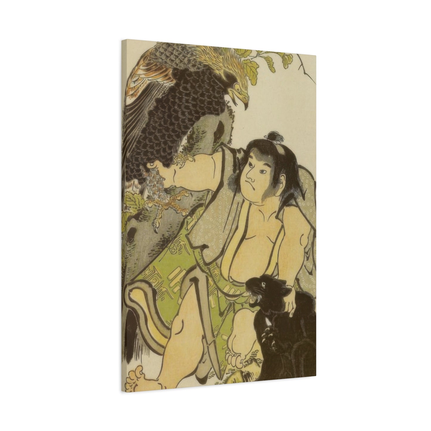 Katsushika Hokusai Kintaro And The Wild Animals Wall Art & Canvas Prints