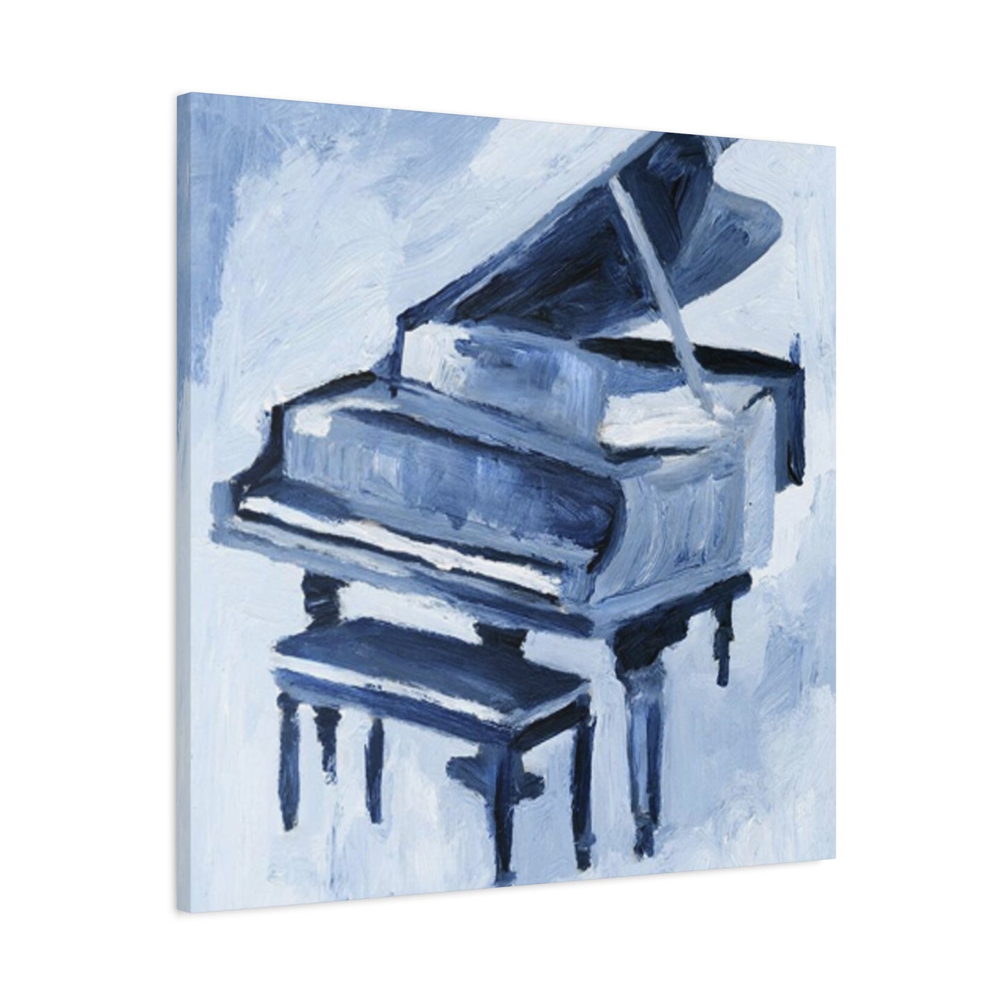 Black Piano Drawing Painting Wall Art & Canvas Prints