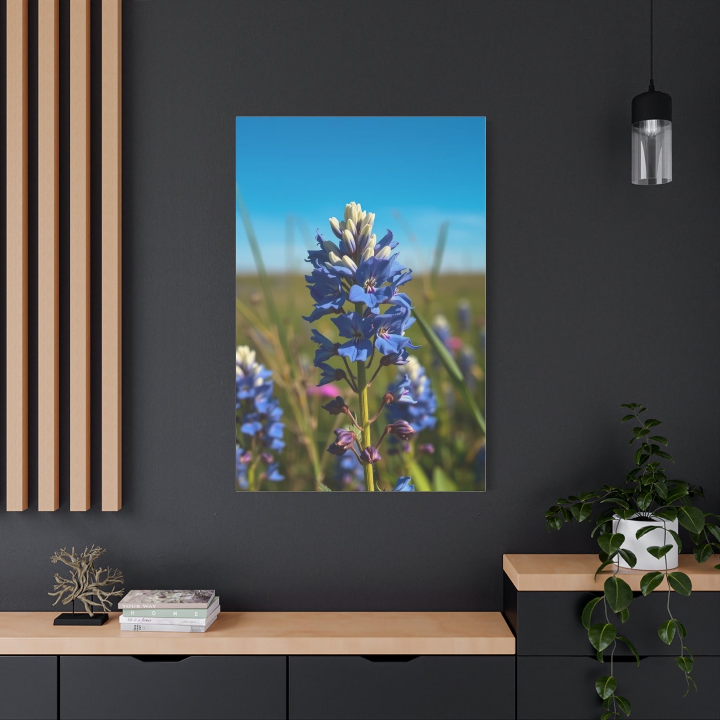 Bluebonnet Flower Art Premium Gallery Wall Art & Canvas Print