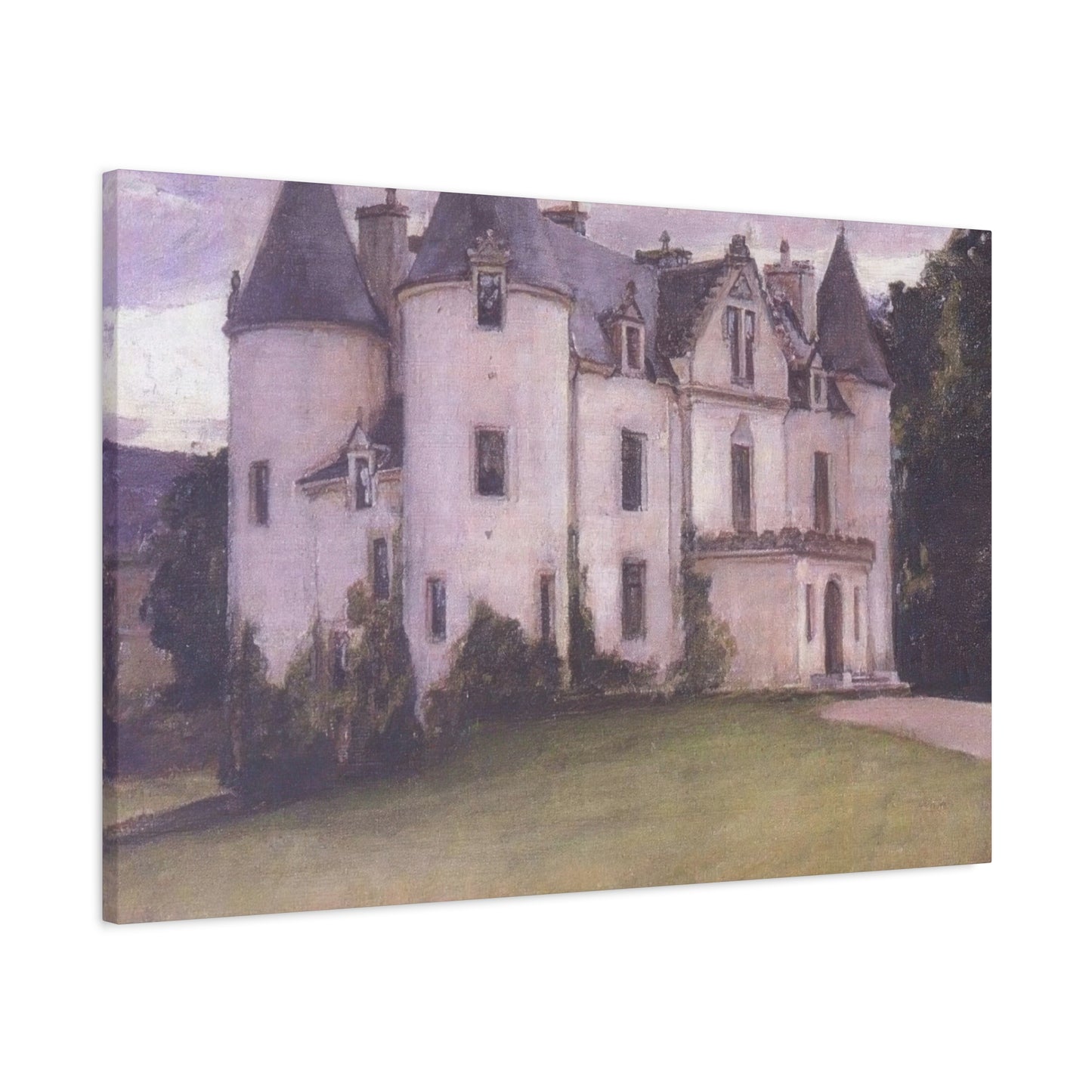John William A Scottish Baronial House Wall Art & Canvas Prints