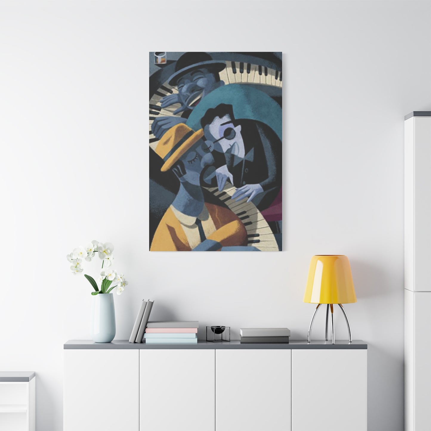 Cartoon Piano Artists Wall Art & Canvas Prints