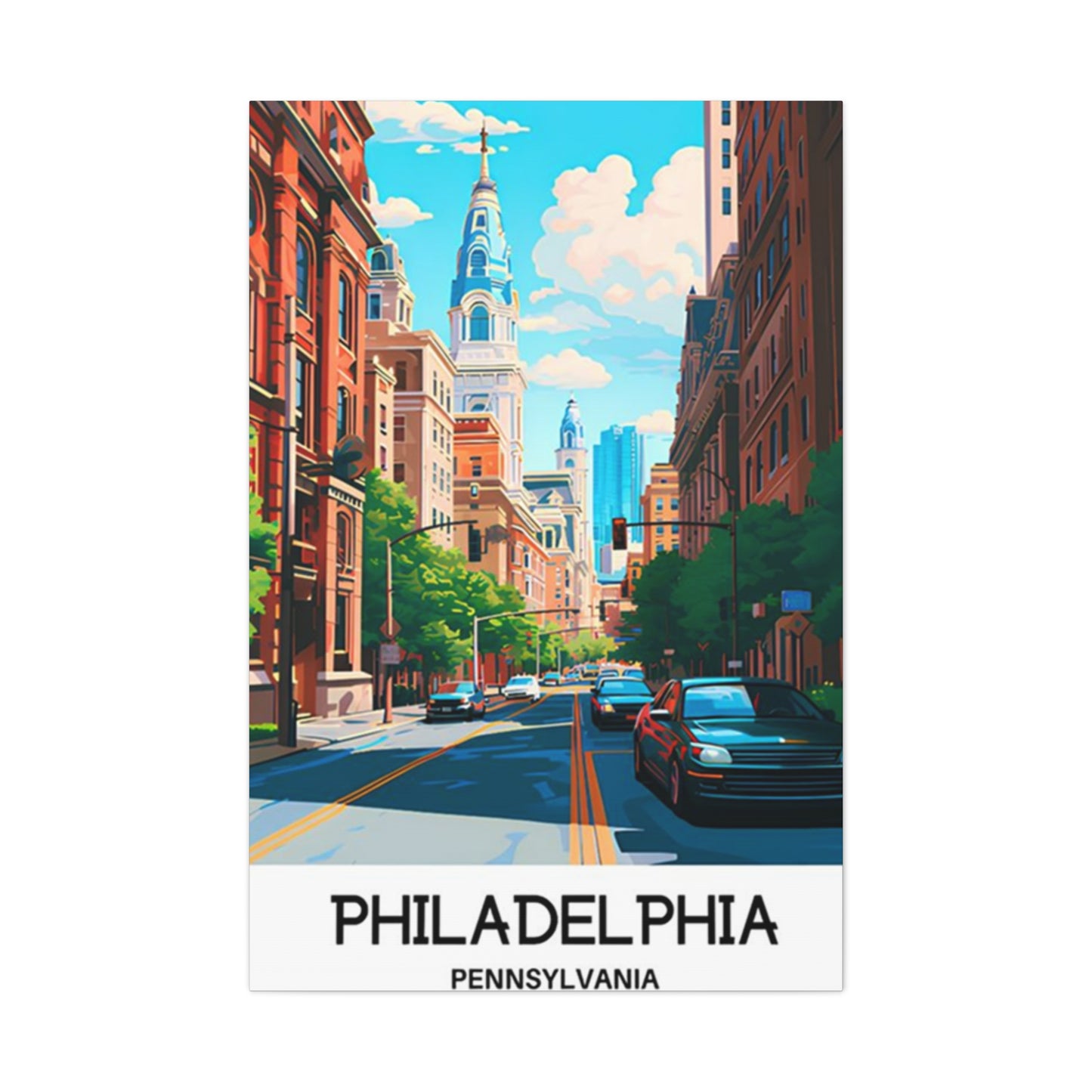 Philadelphia Pennsylvania Poster Wall Art & Canvas Prints