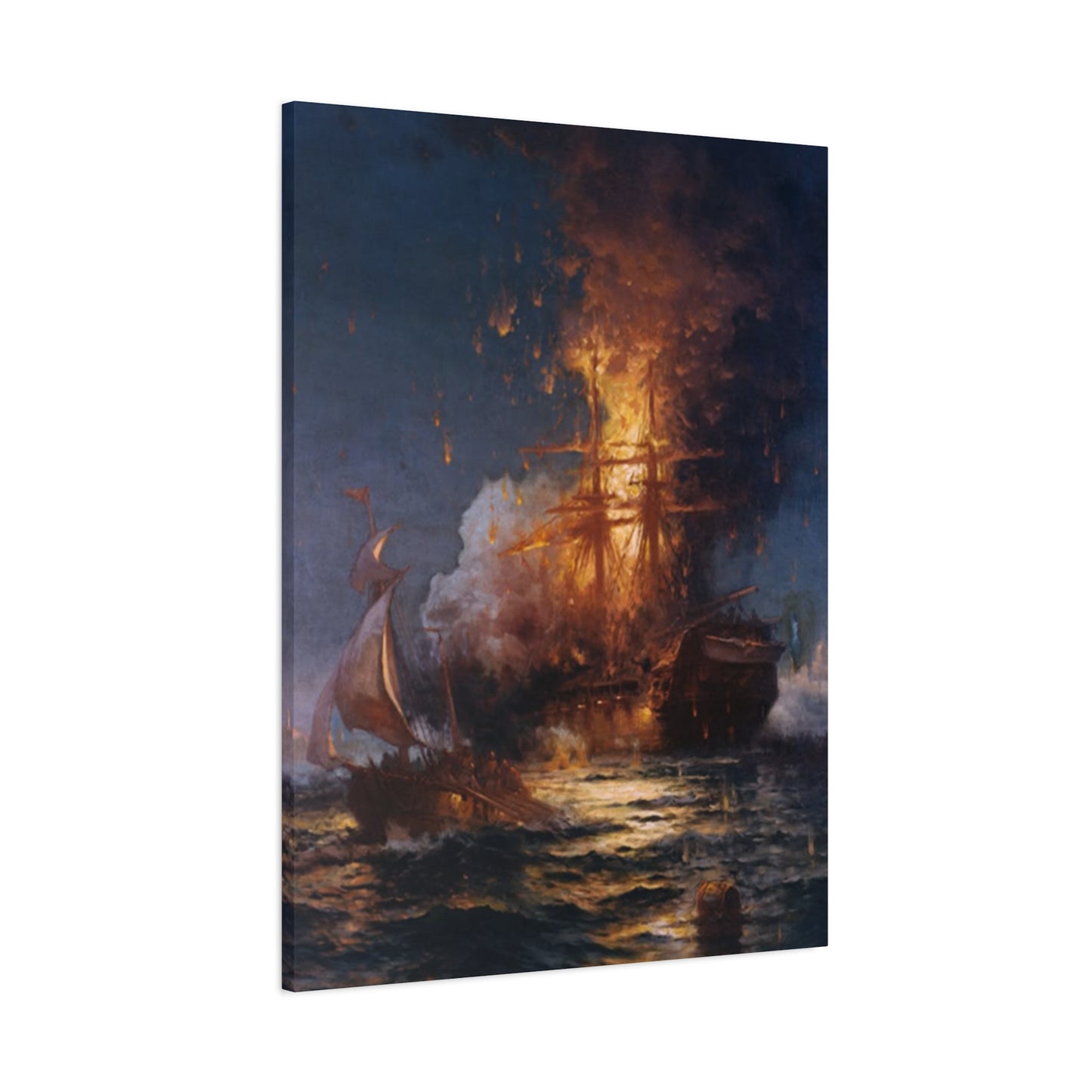 Burning Ship Wall Art & Canvas Prints