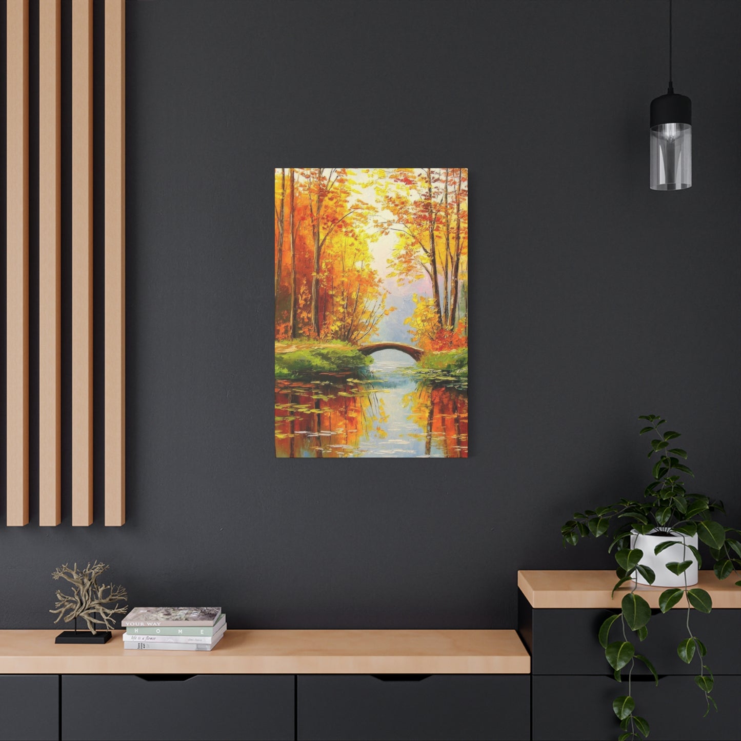 Wooden Bridge In Forest Wall Art & Canvas Prints
