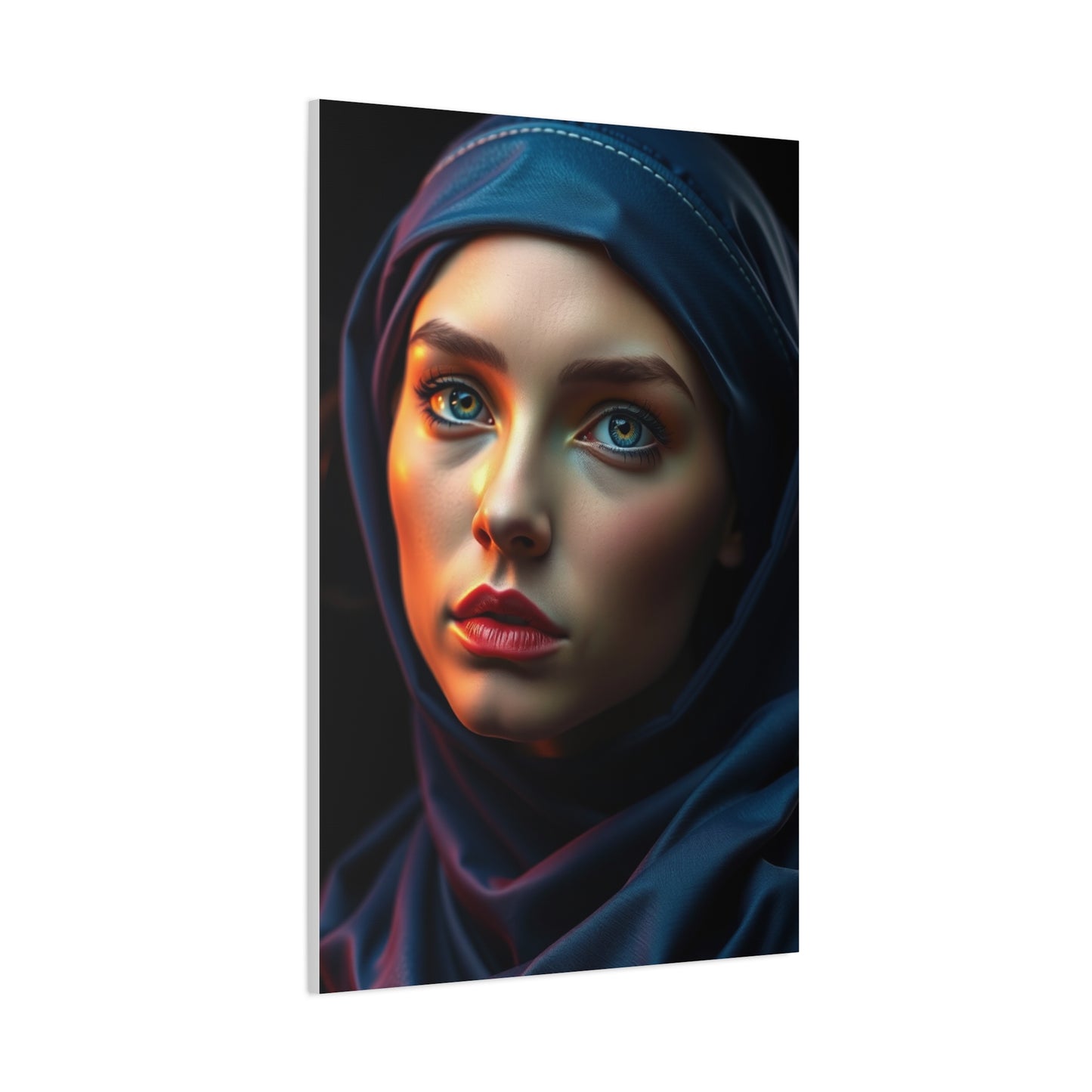 Refined Sienna and Sapphire Wall Art & Canvas Print