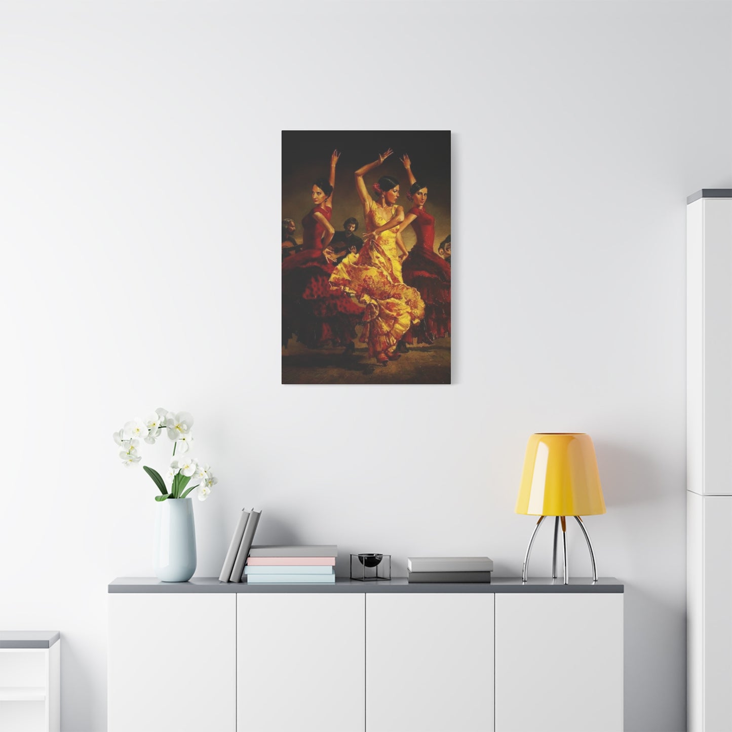 Spain Traditional Dancer Group Wall Art & Canvas Prints