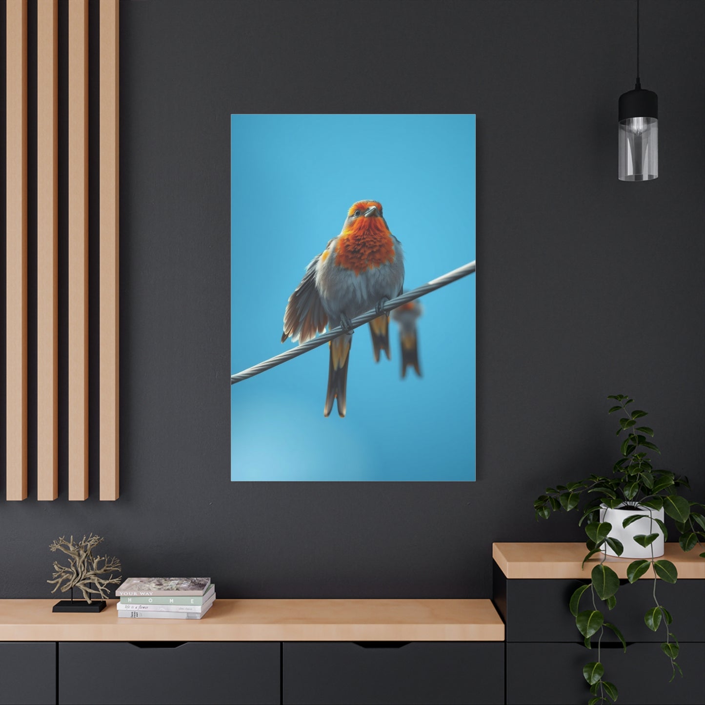 Birds On a Wire Art Supreme Canvas Wall Art & Canvas Print