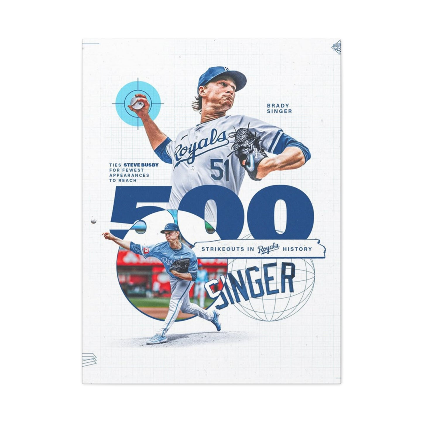 Brady Singer Poster Wall Art & Canvas Prints