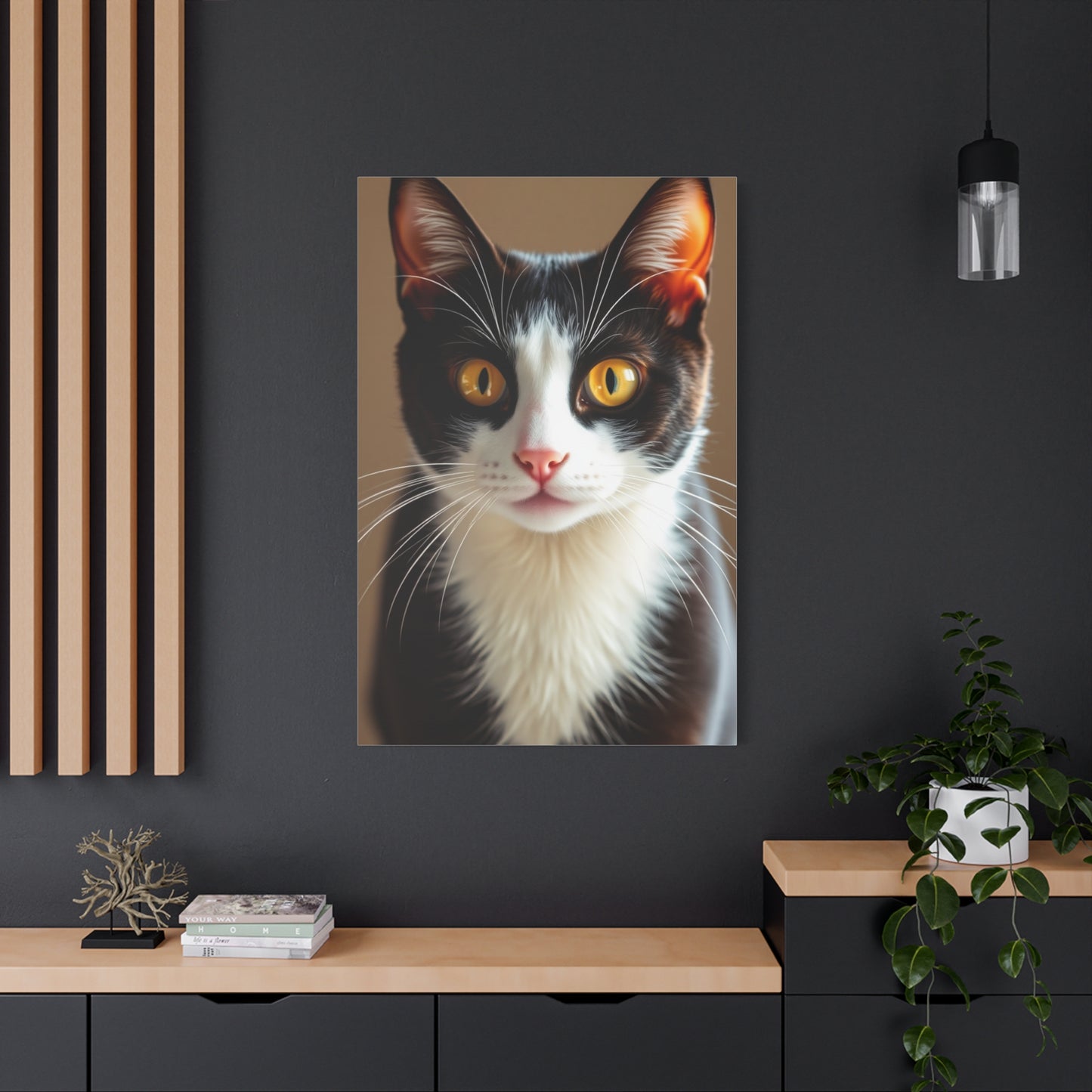 Tuxedo Cat Art Supreme Canvas Wall Art & Canvas Print