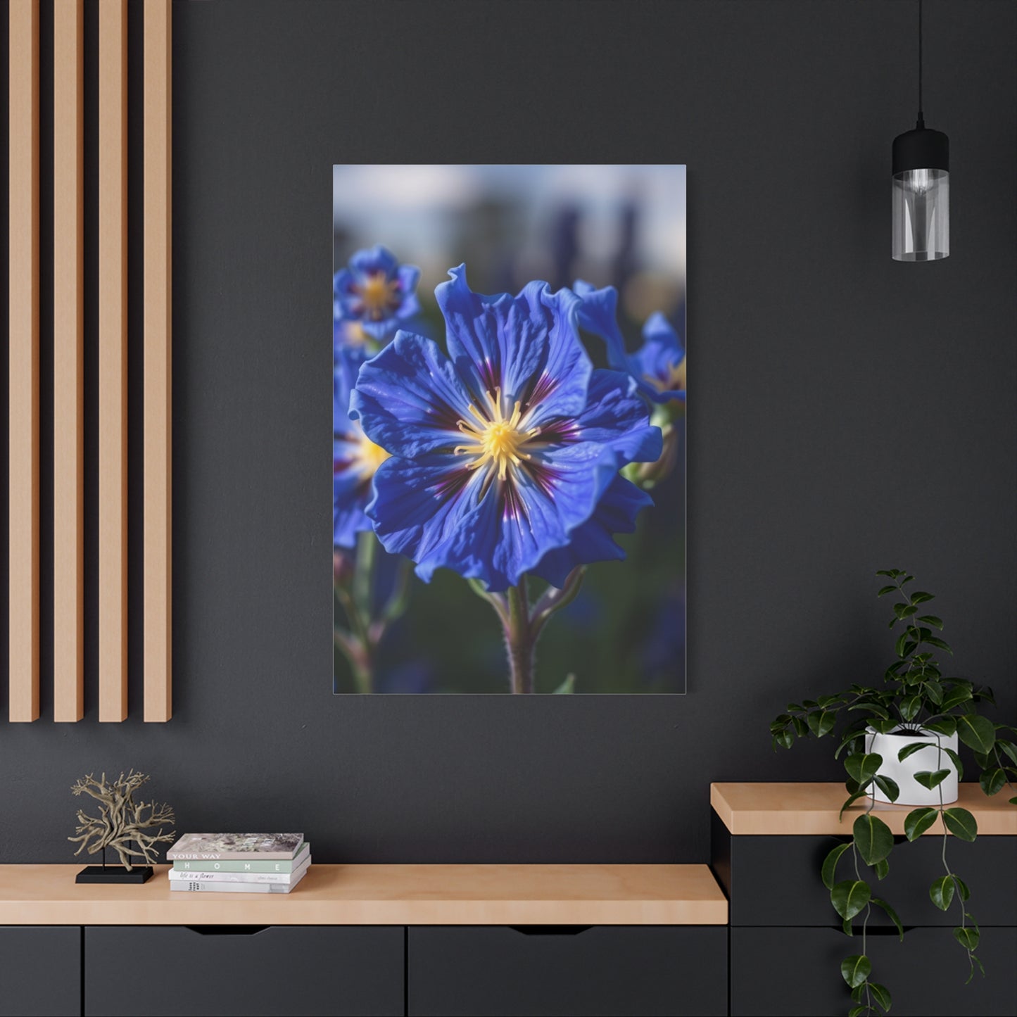 Elite Bluebonnet Flower Art Vision Wall Art & Canvas Print