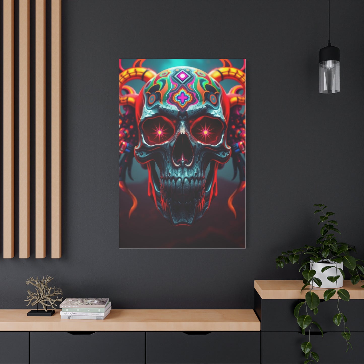 Trippy Skull Art Premium Canvas 20 Wall Art & Canvas Print