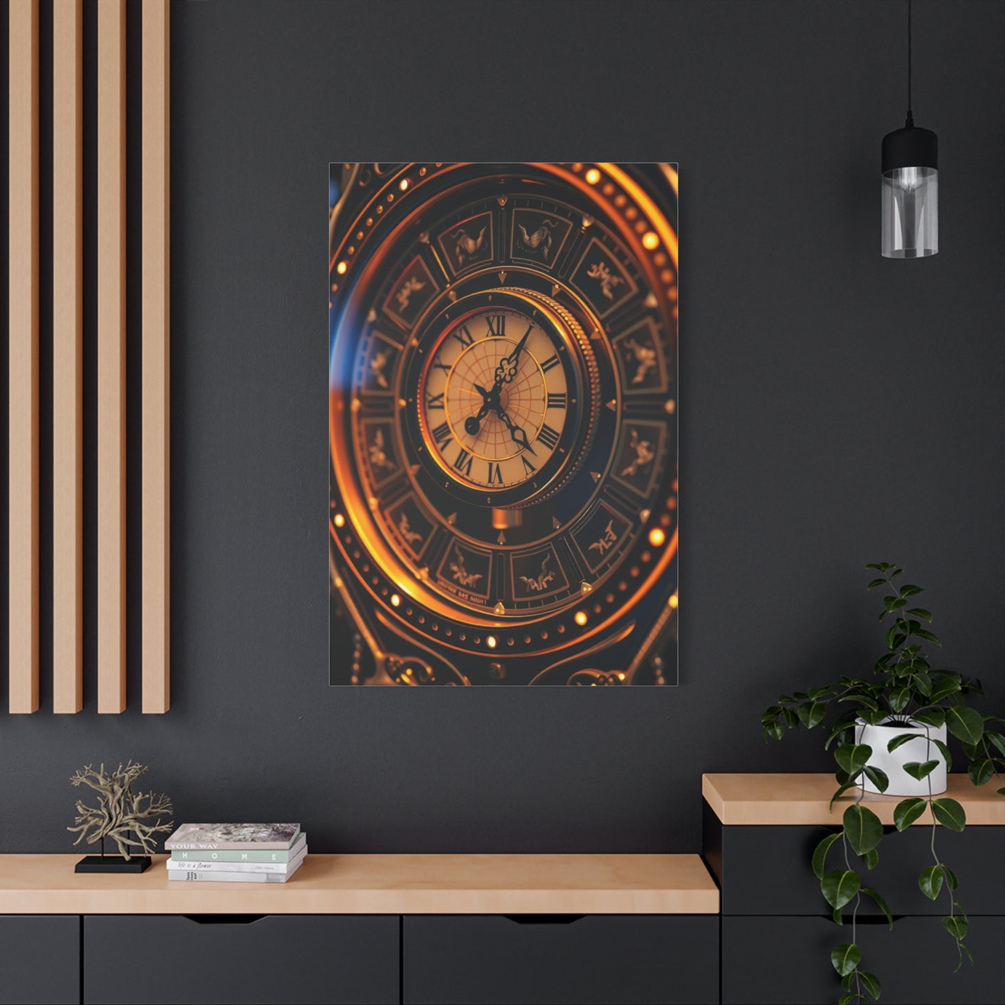 Clock Art Refined Canvas Wall Art & Canvas Print