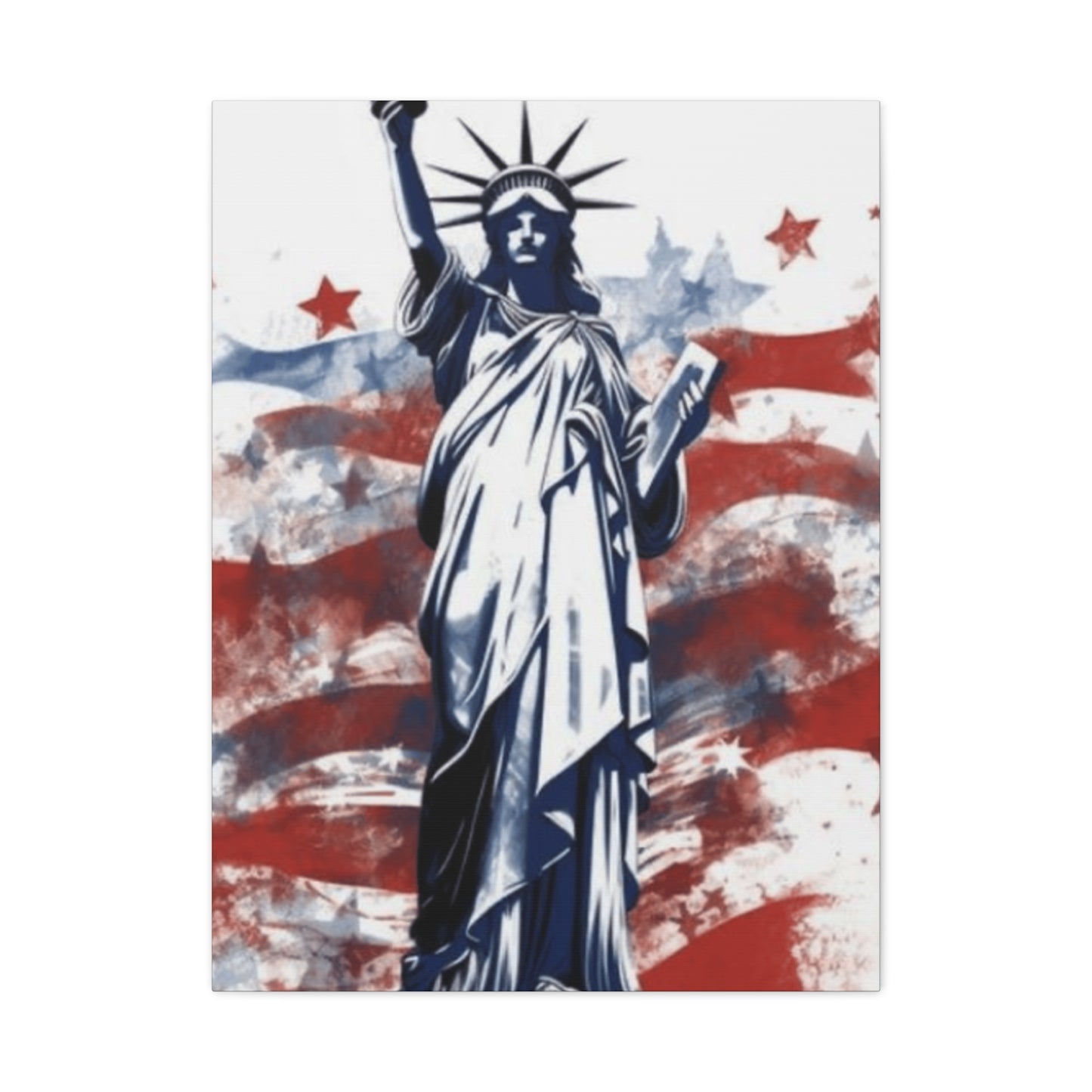 Statue of Liberty and American Flag Wall Art & Canvas Prints