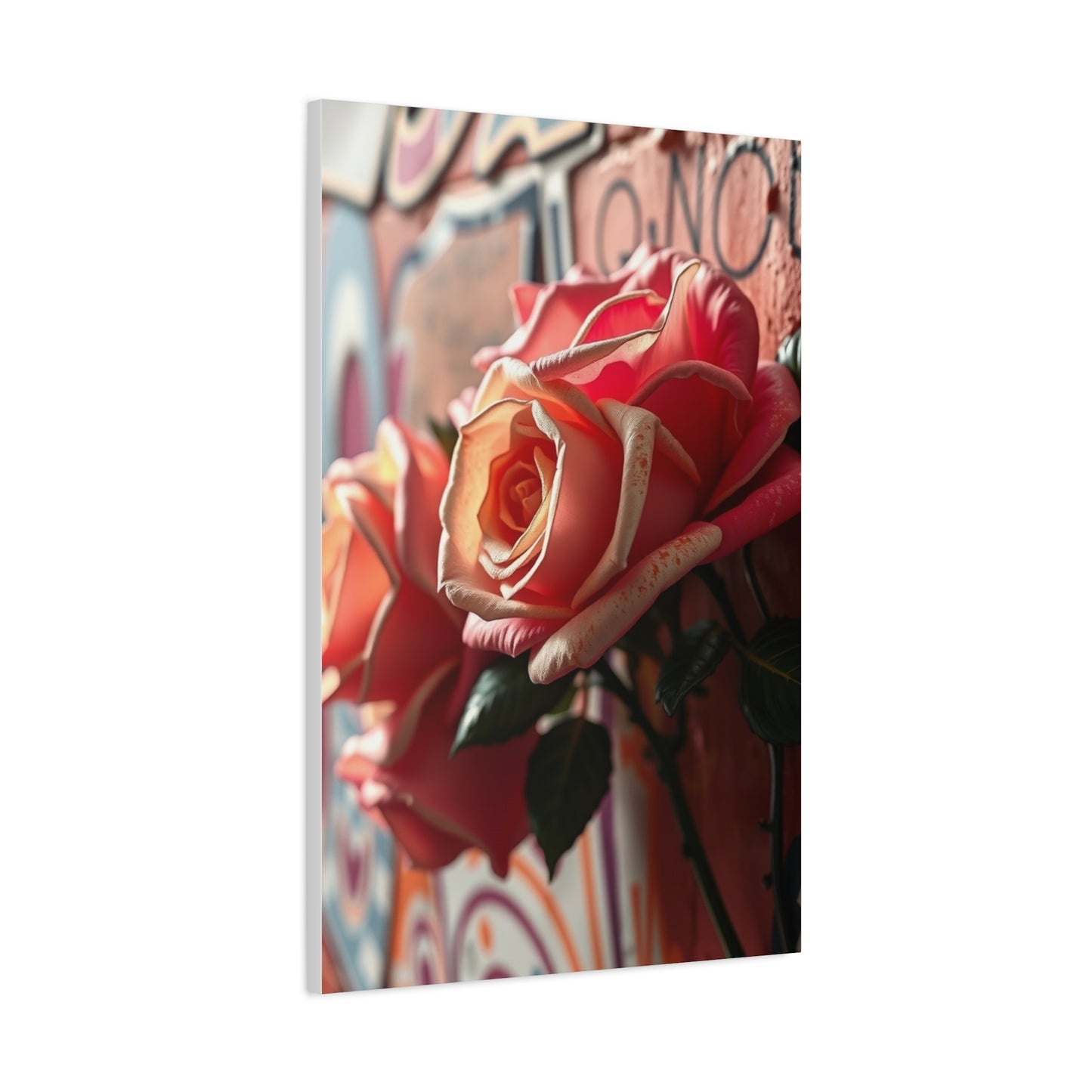 Graffiti Roses Art Premium Canvas 20 Wall Art & Canvas Print