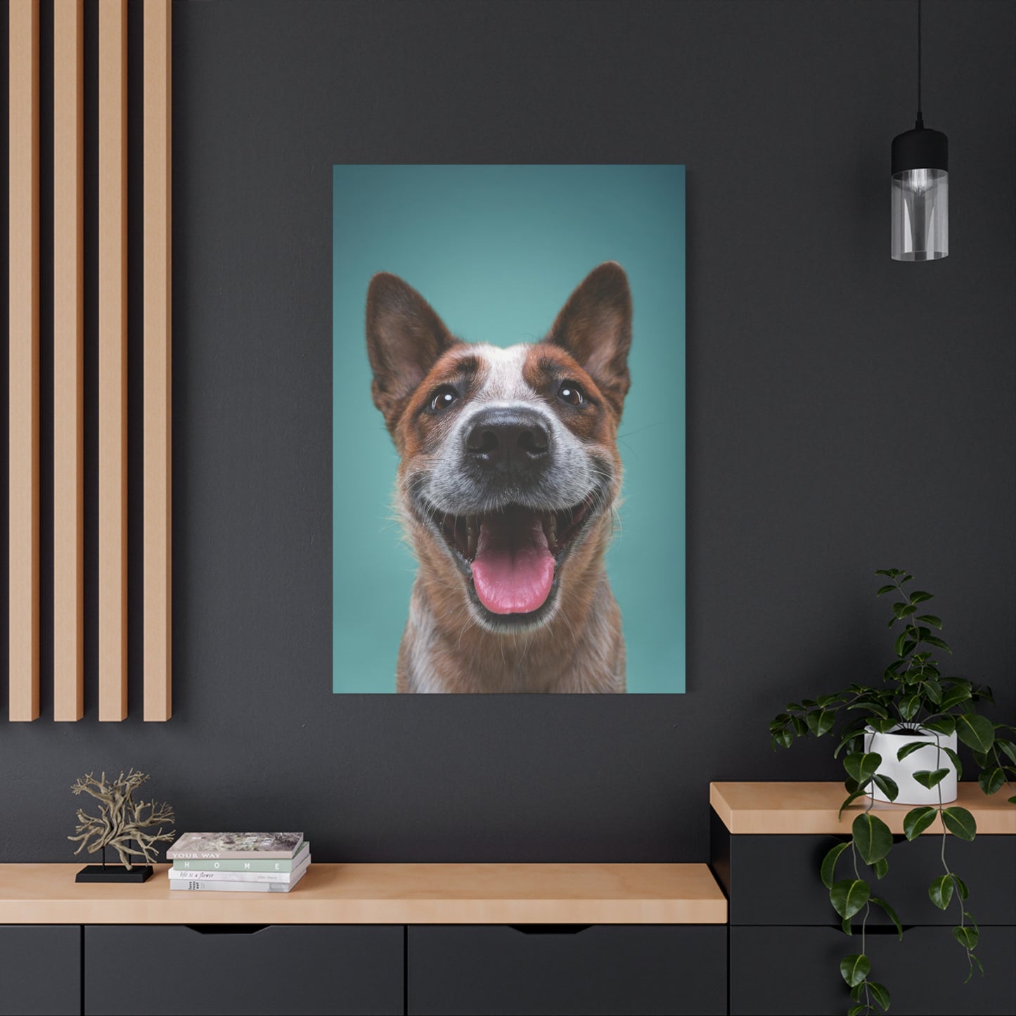 Happy Dog Wall Art & Canvas Prints