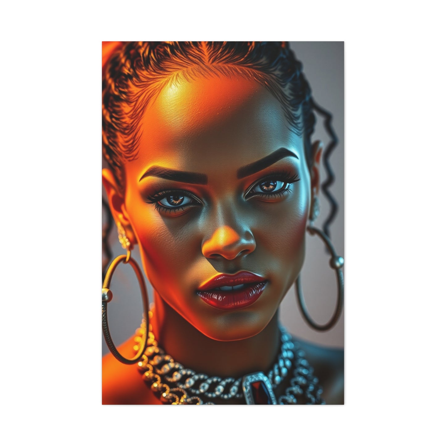 Rihannas Captivating Spirit Art Wall Art & Canvas Print