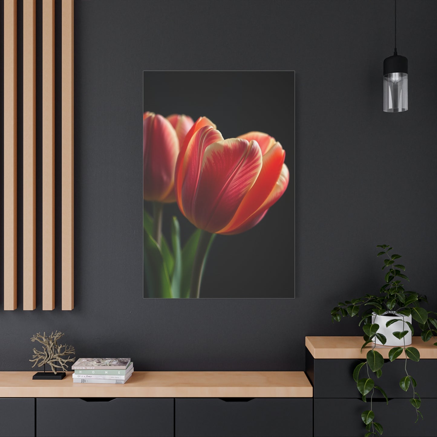 Tulip Flower Art Supreme Canvas Wall Art & Canvas Print