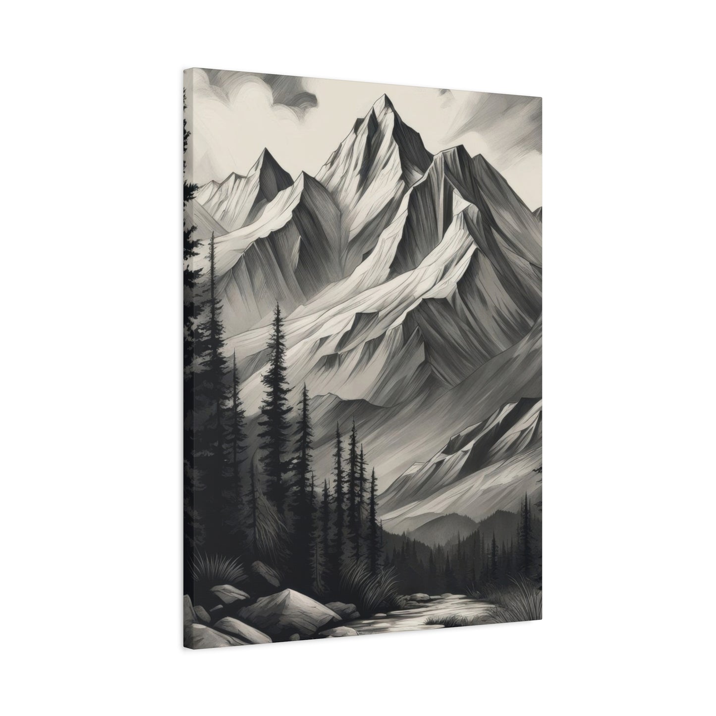 Mountains Grey Wall Art & Canvas Prints