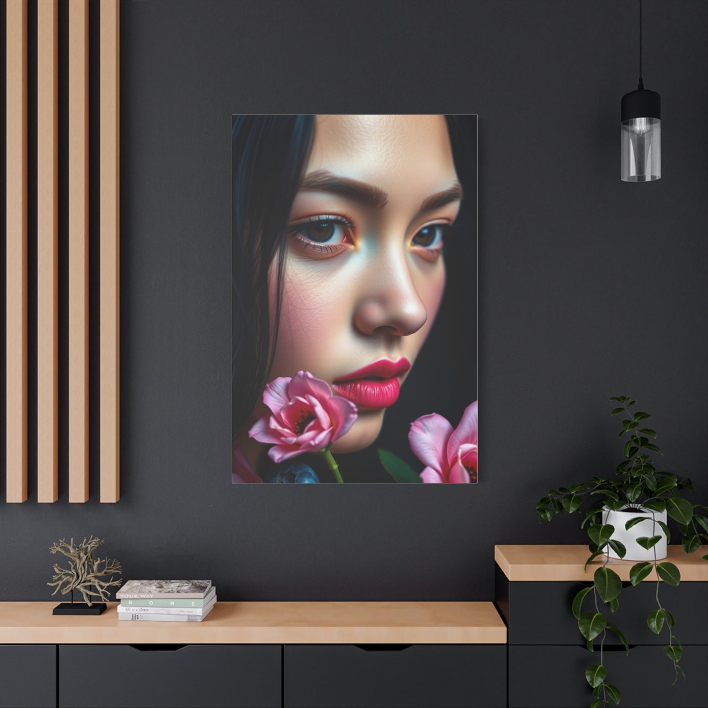 Blush and Blueberry Art Luxury Canvas Wall Art & Canvas Print