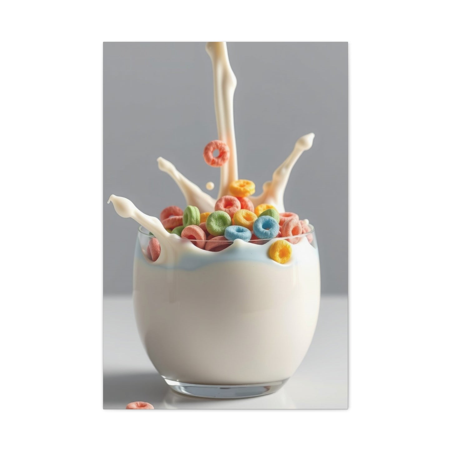 Luminous Milk Whirl Painting Wall Art & Canvas Print