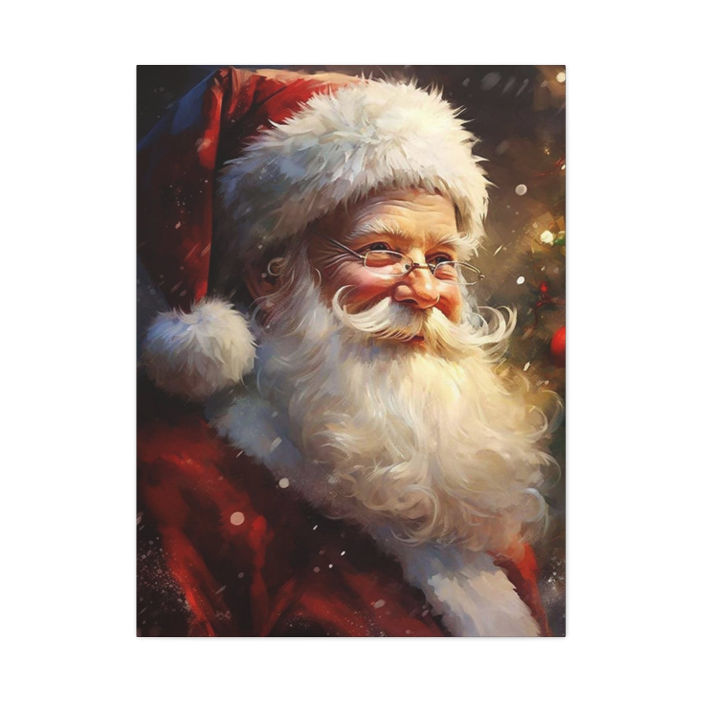 Happy Santa Claus Painting Wall Art & Canvas Prints