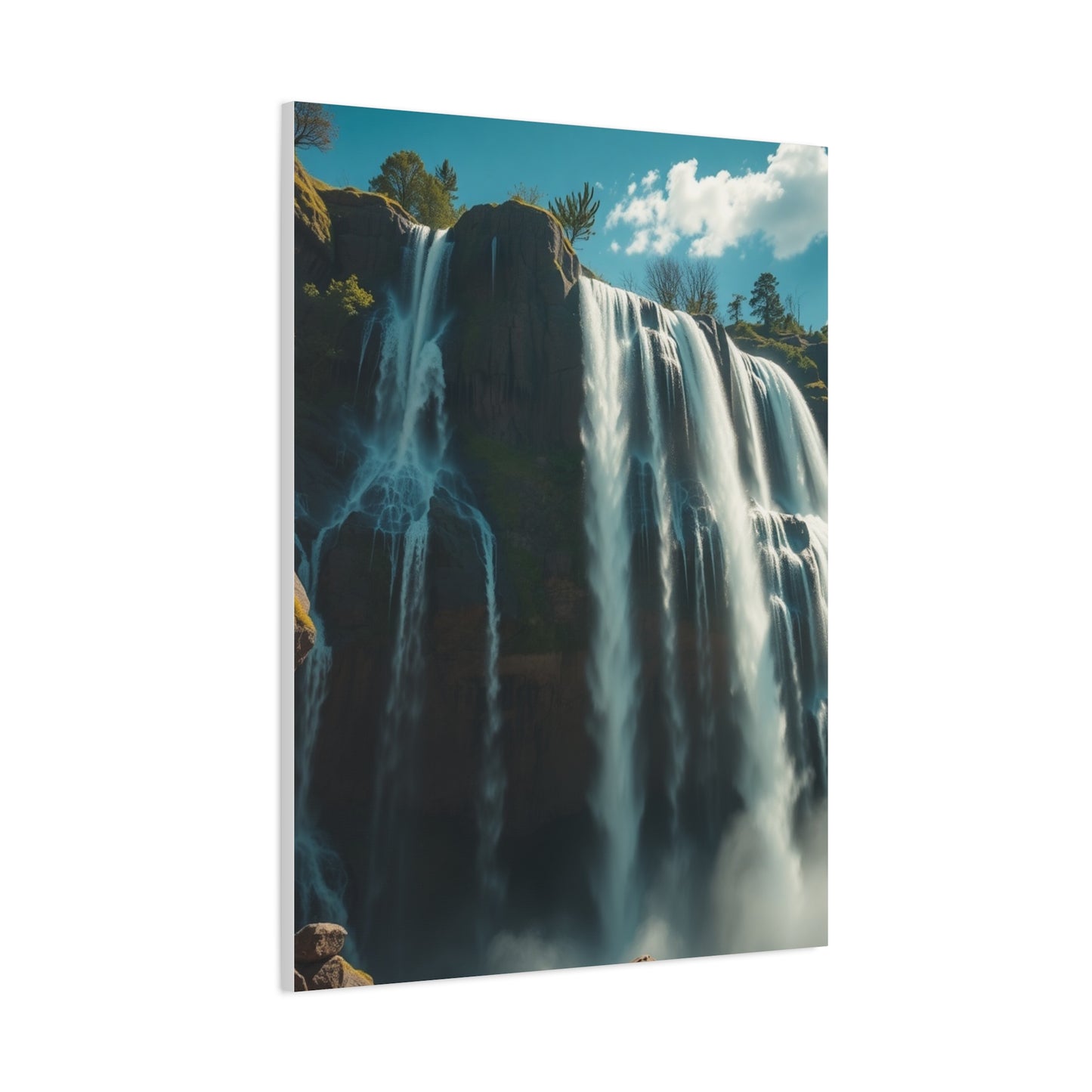 Disassembled Waterfall Reverie Wall Art & Canvas Print