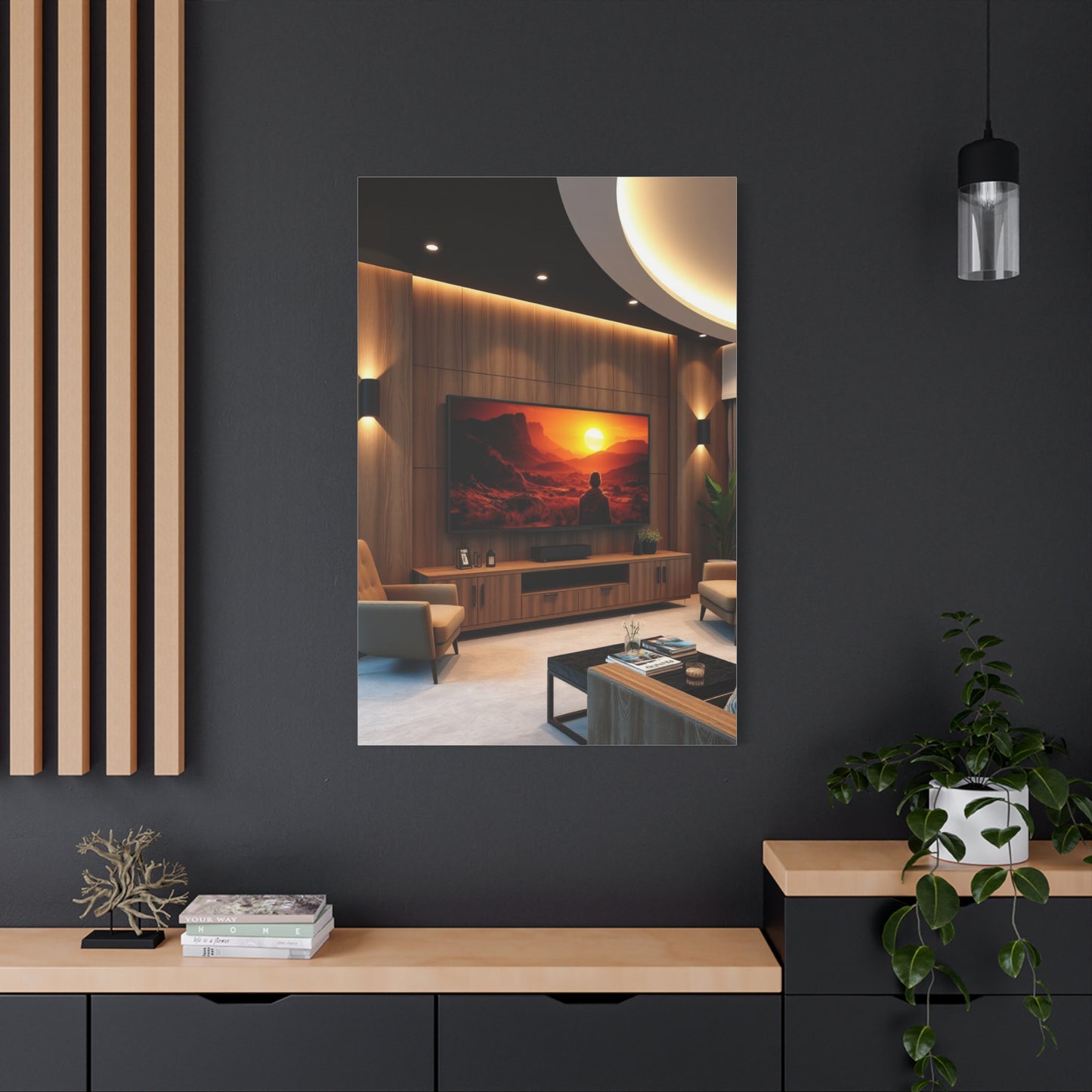 Home Theatre Decor Art Luxury Canvas Wall Art & Canvas Print