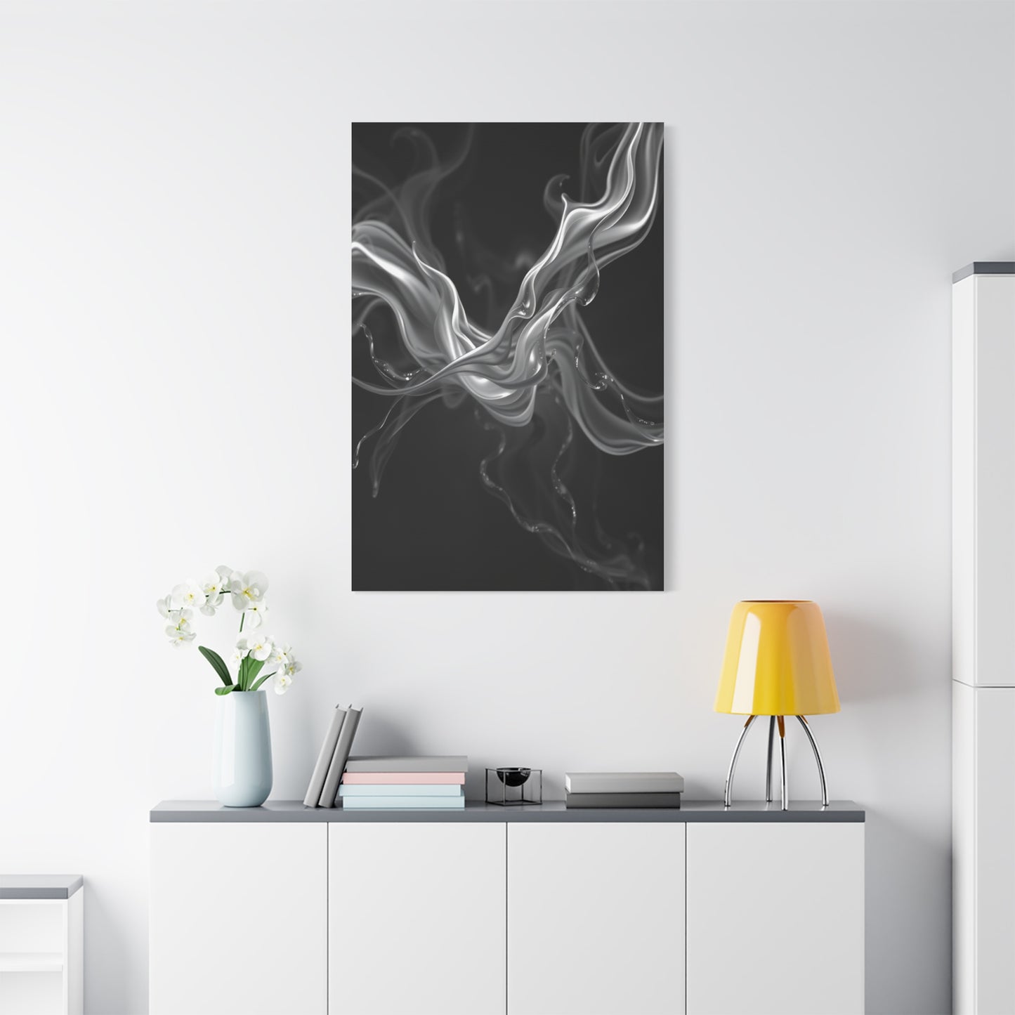 Gray & White Art Canvas Art 9 Wall Art & Canvas Print