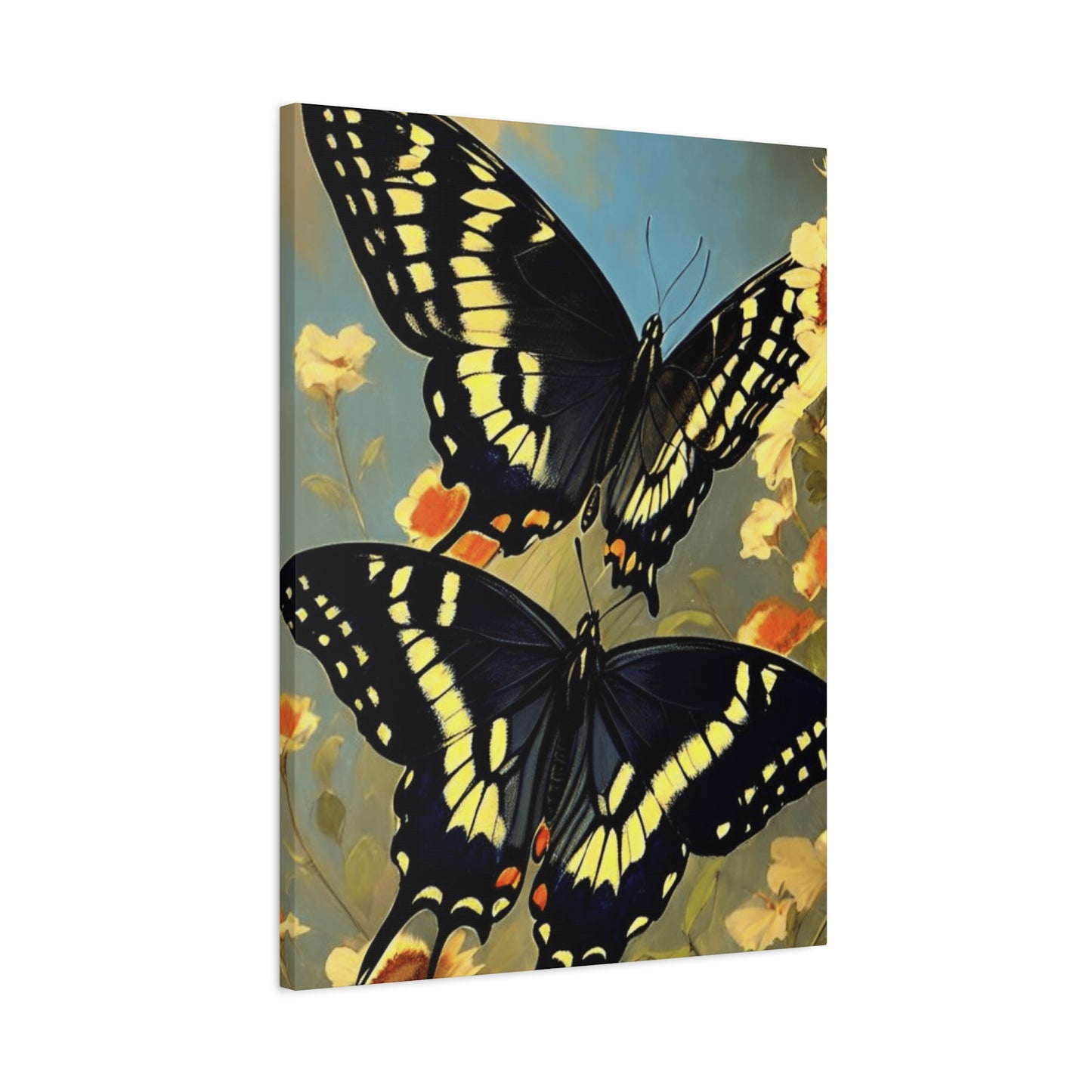 Butterfly with Black and Yellow Wings Wall Art & Canvas Prints