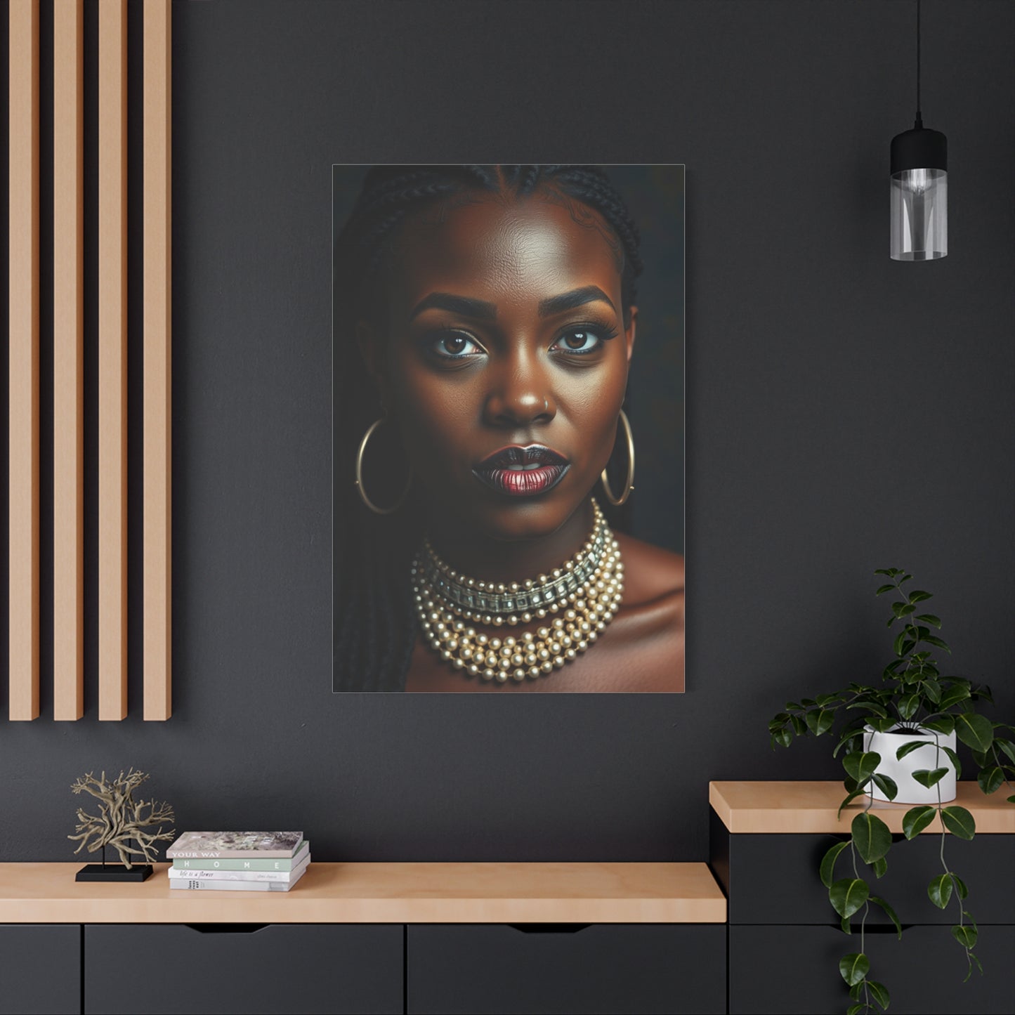 Masterpiece Domonique Brown Art Vision Wall Art & Canvas Print