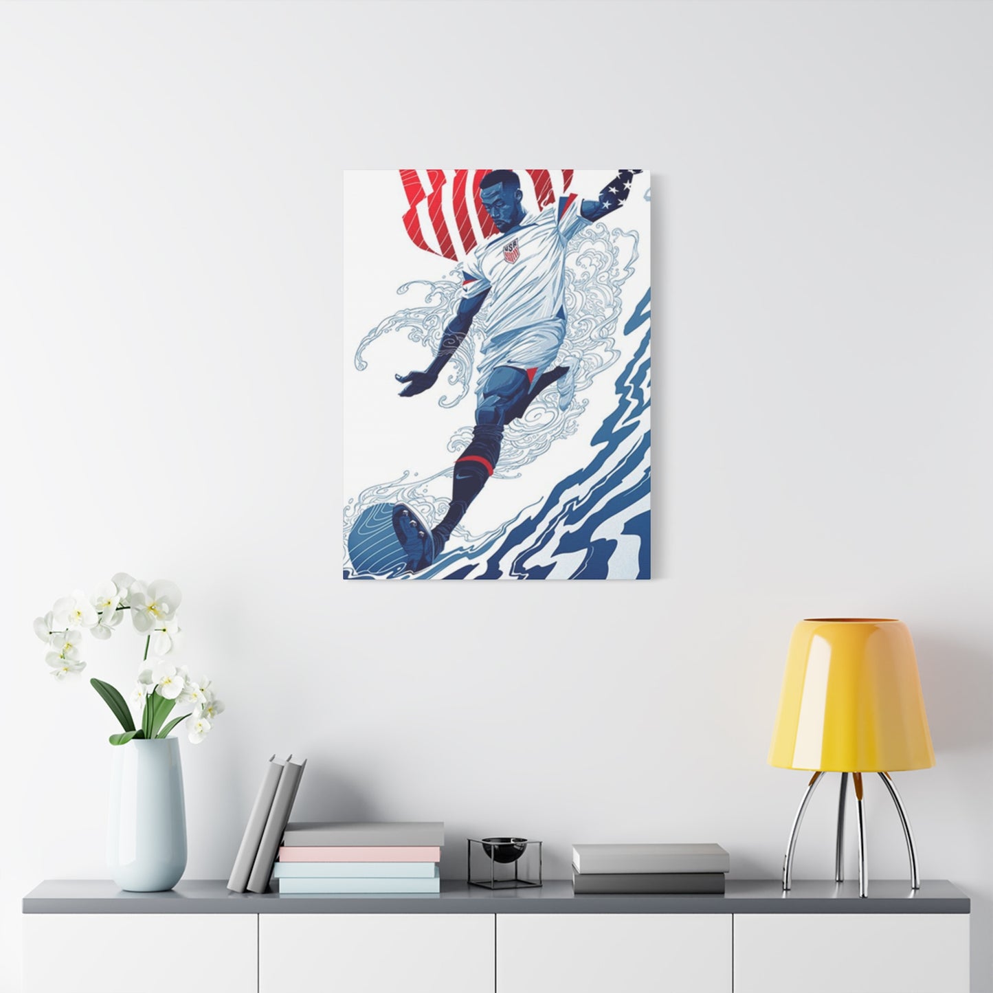 American Soccer Player Wall Art & Canvas Prints