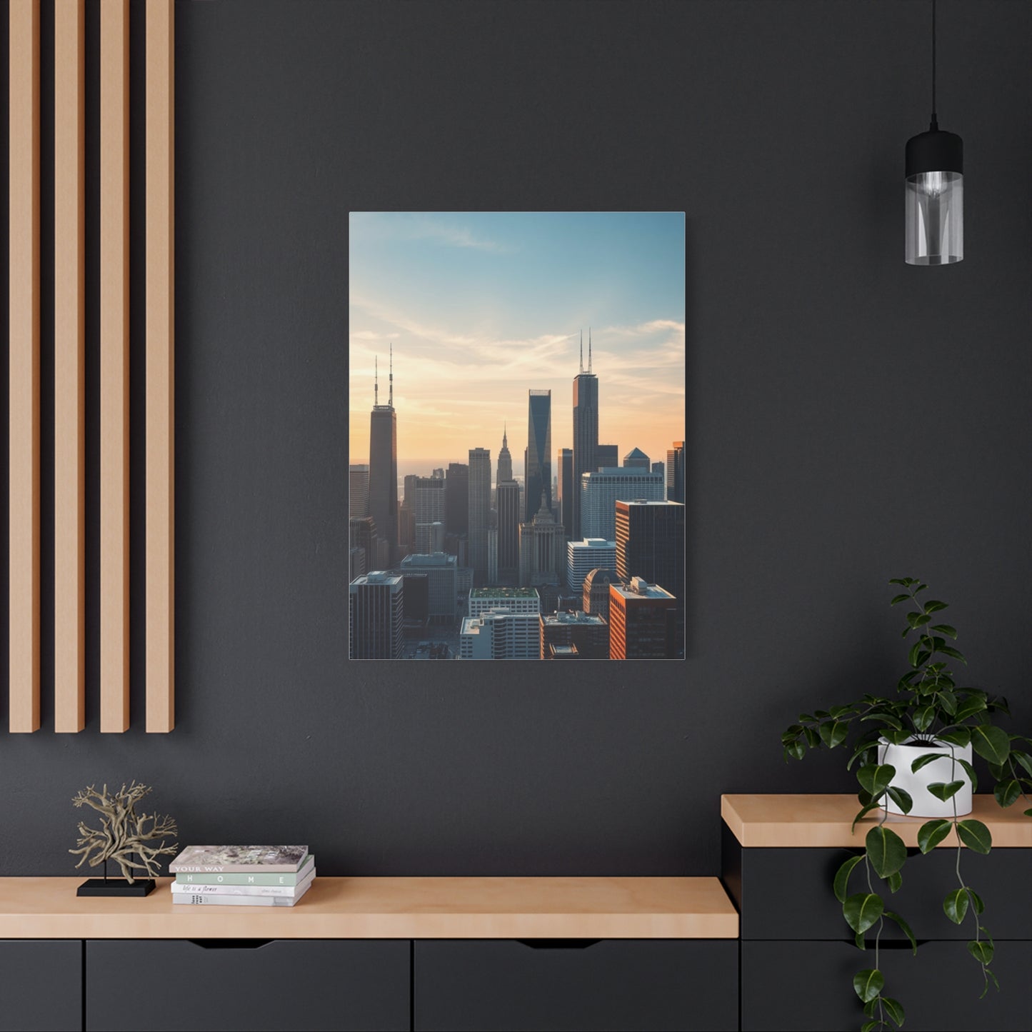 Chicago Skylines Art Canvas Art 2 Wall Art & Canvas Print