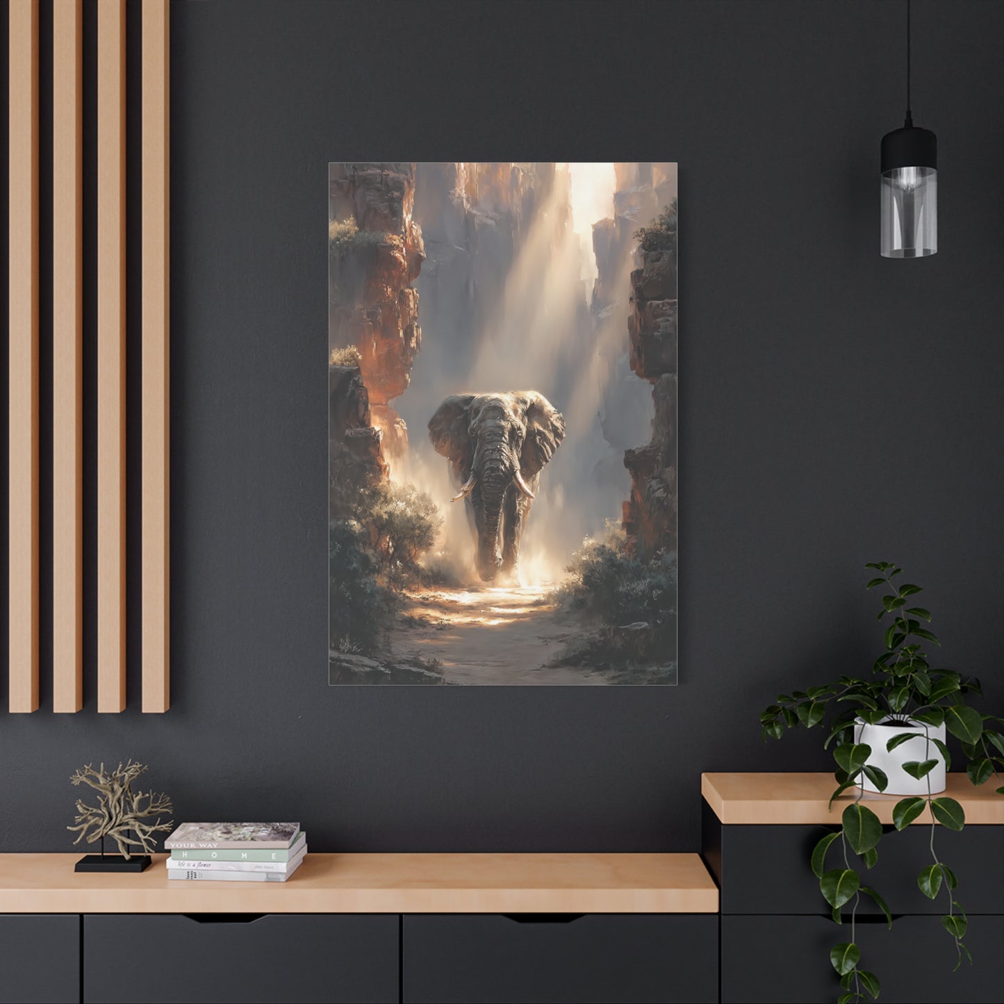 Elephant Canyon Light Passage Wall Art & Canvas Print