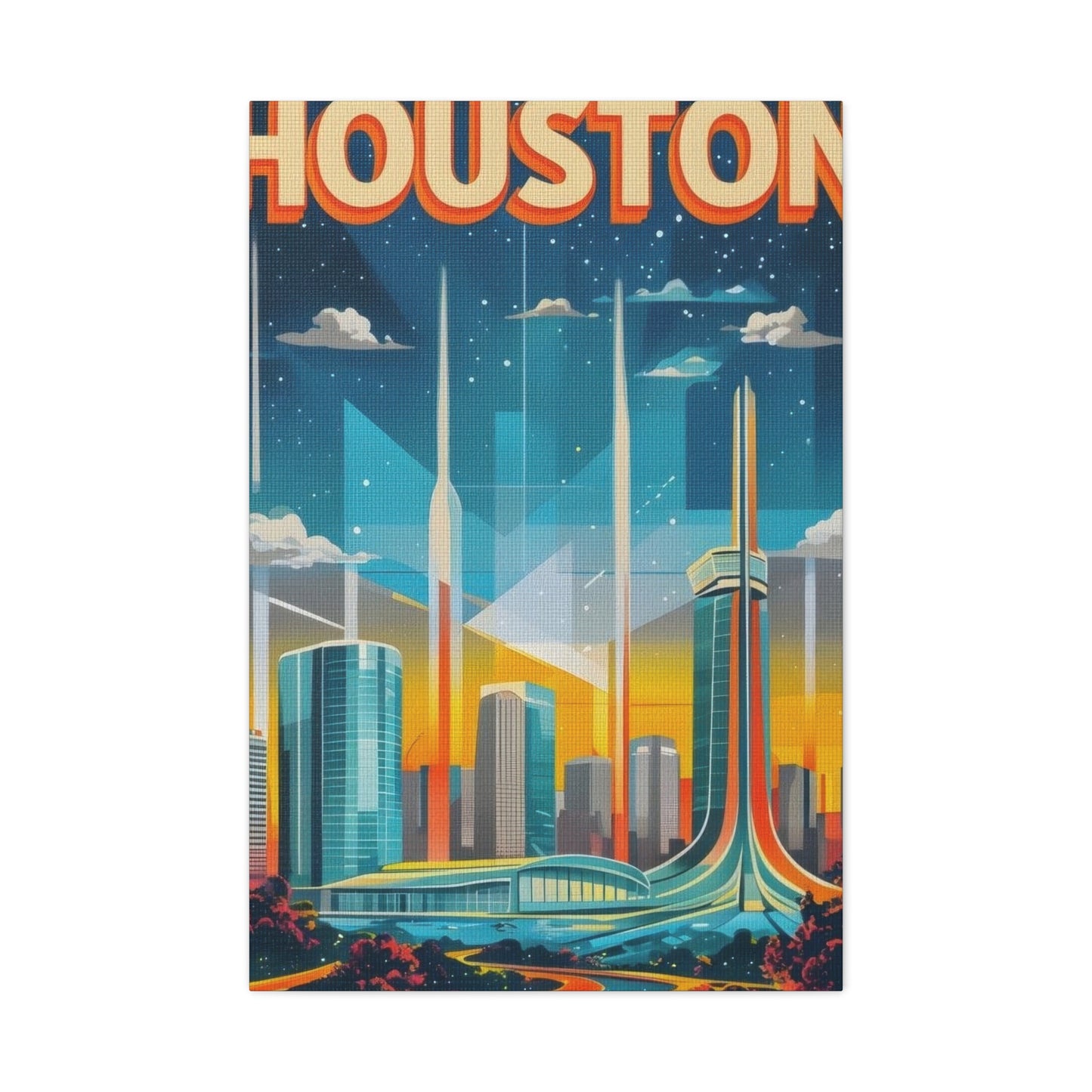 Houston Skyline Dynamic Wall Art & Canvas Prints