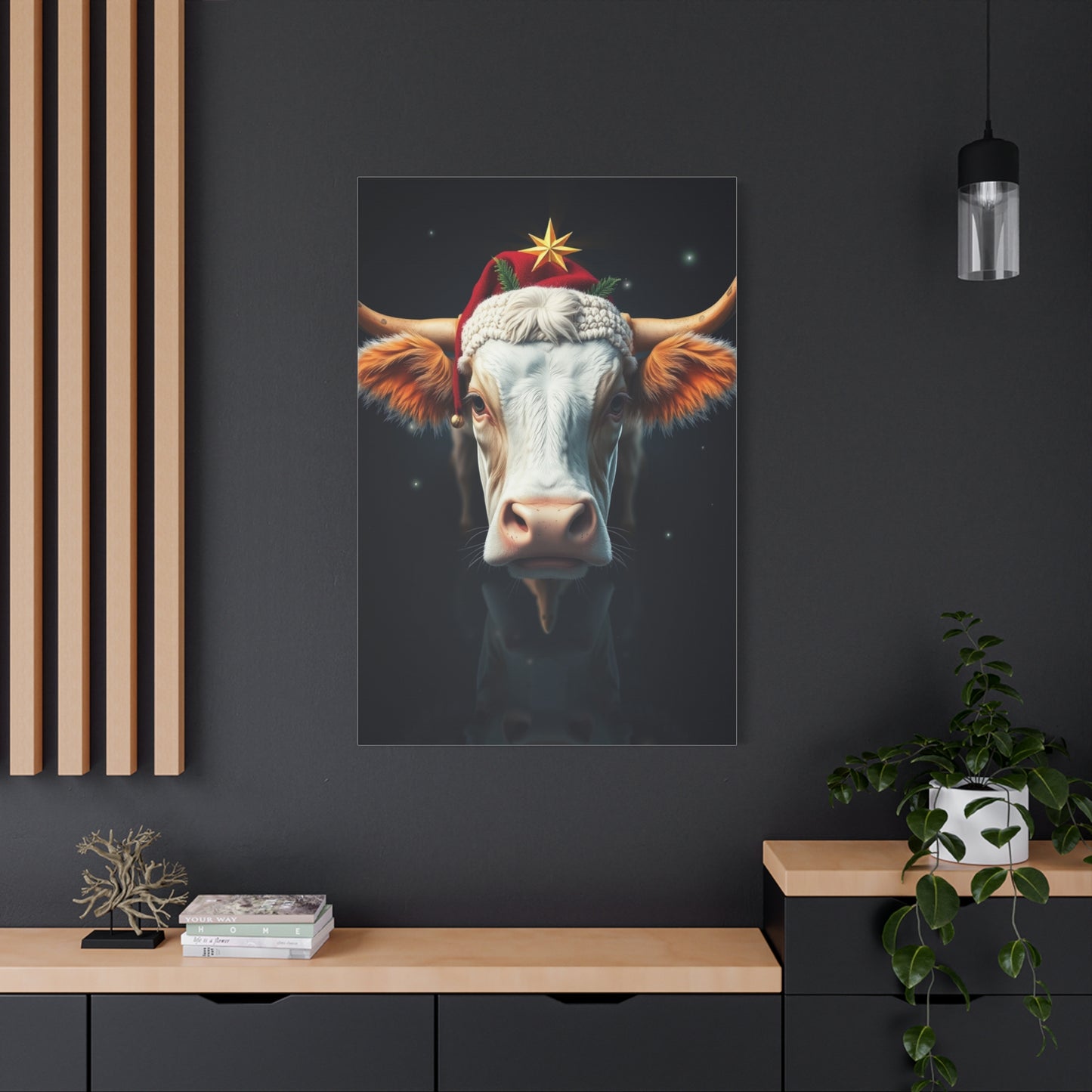 Noel Bovine Serenity Canvas wall art & canvas print