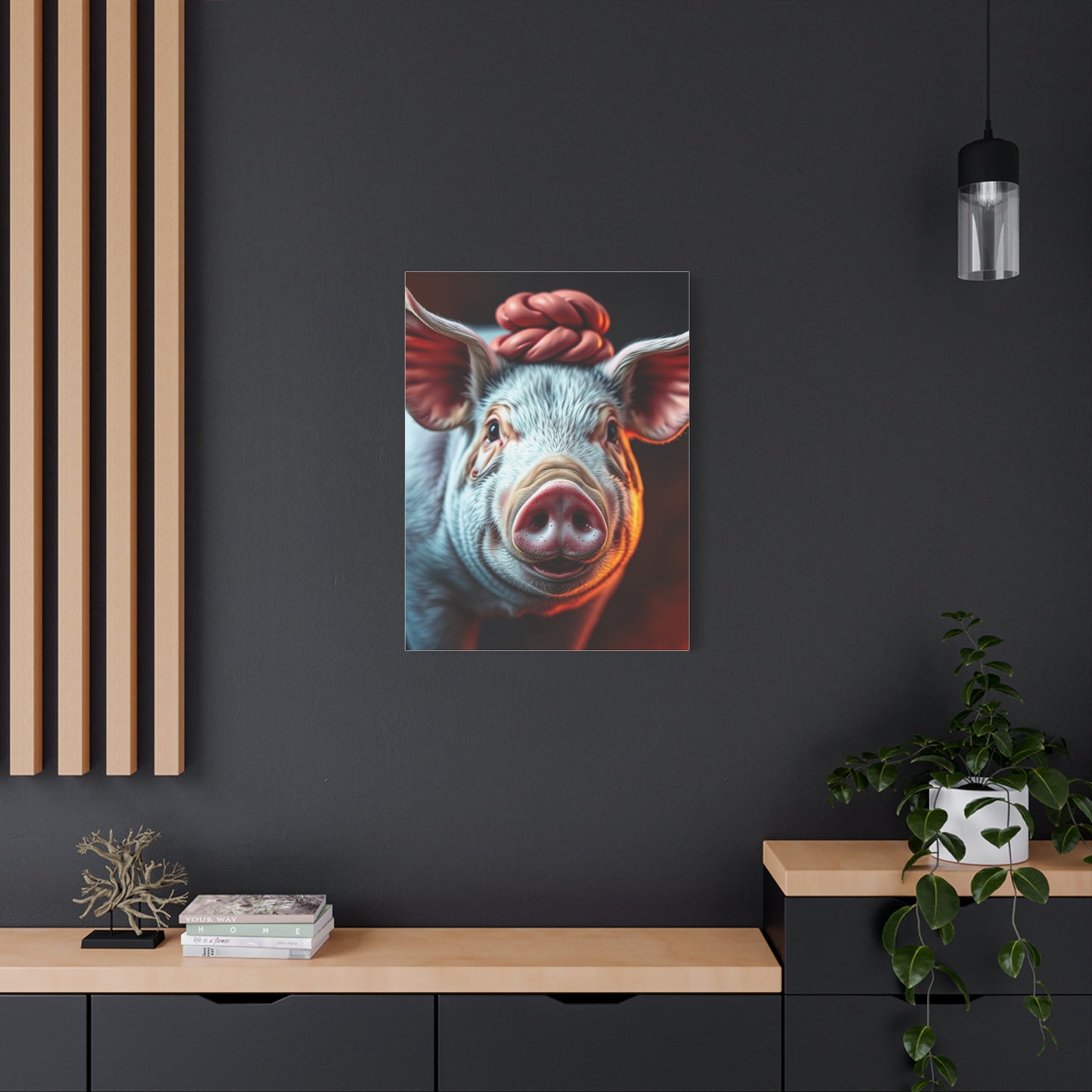 Pig Art Canvas Art 7 Wall Art & Canvas Print
