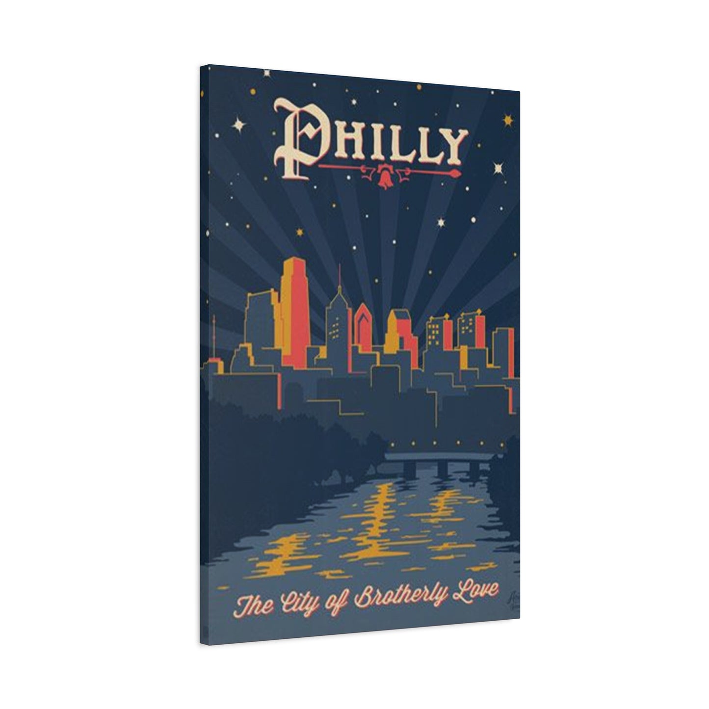 Dark City Philadelphia Poster Wall Art & Canvas Prints