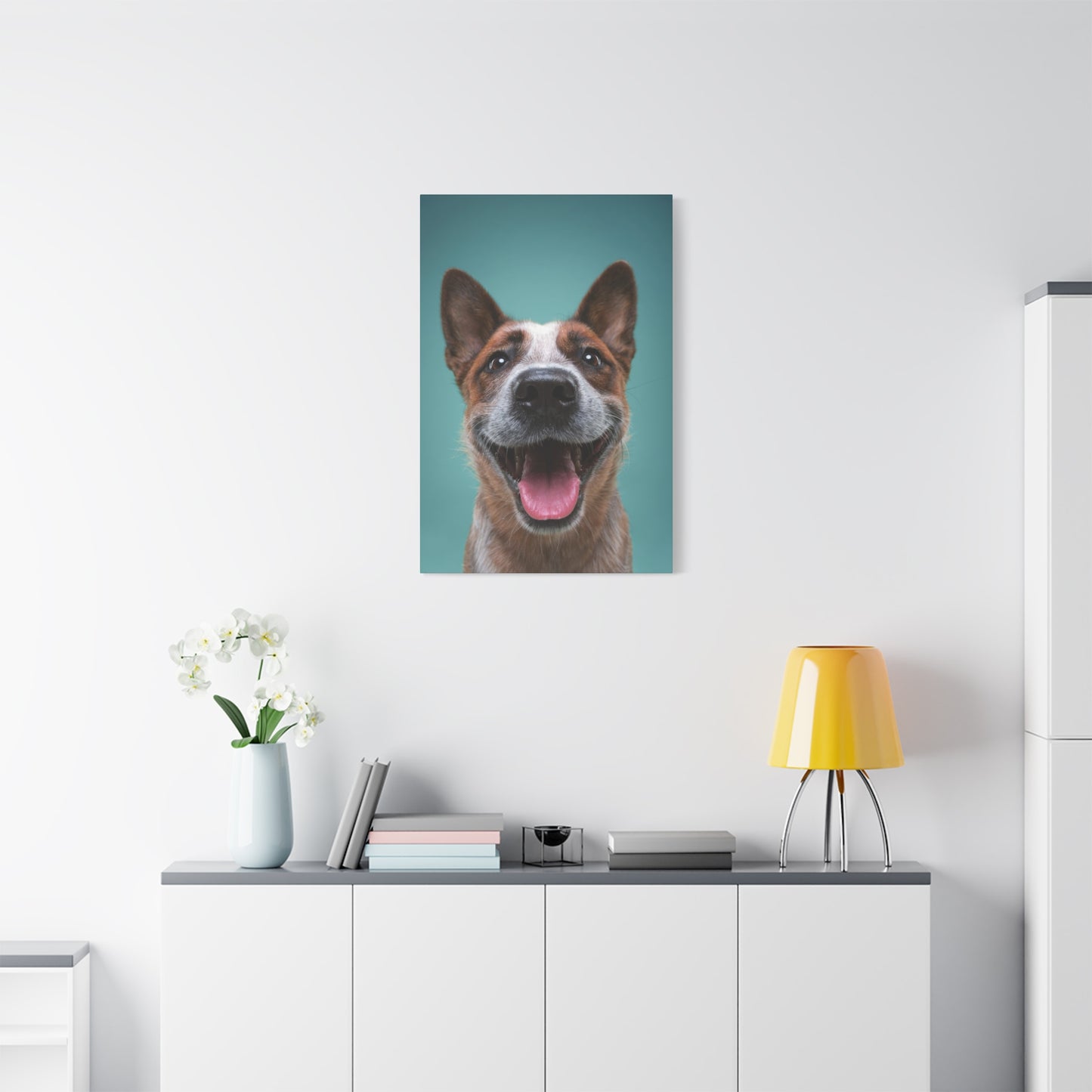 Happy Dog Wall Art & Canvas Prints