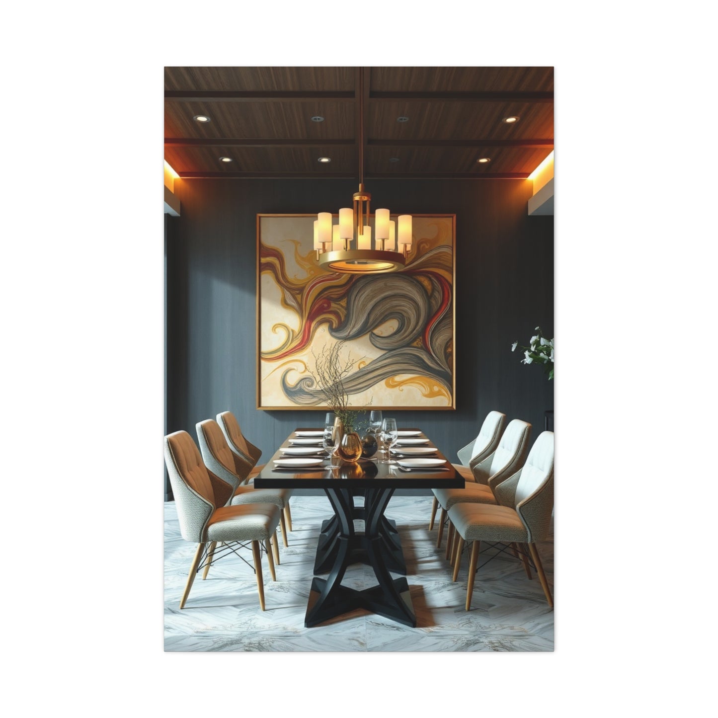 Refined Banquet Canvas Wall Art & Canvas Print