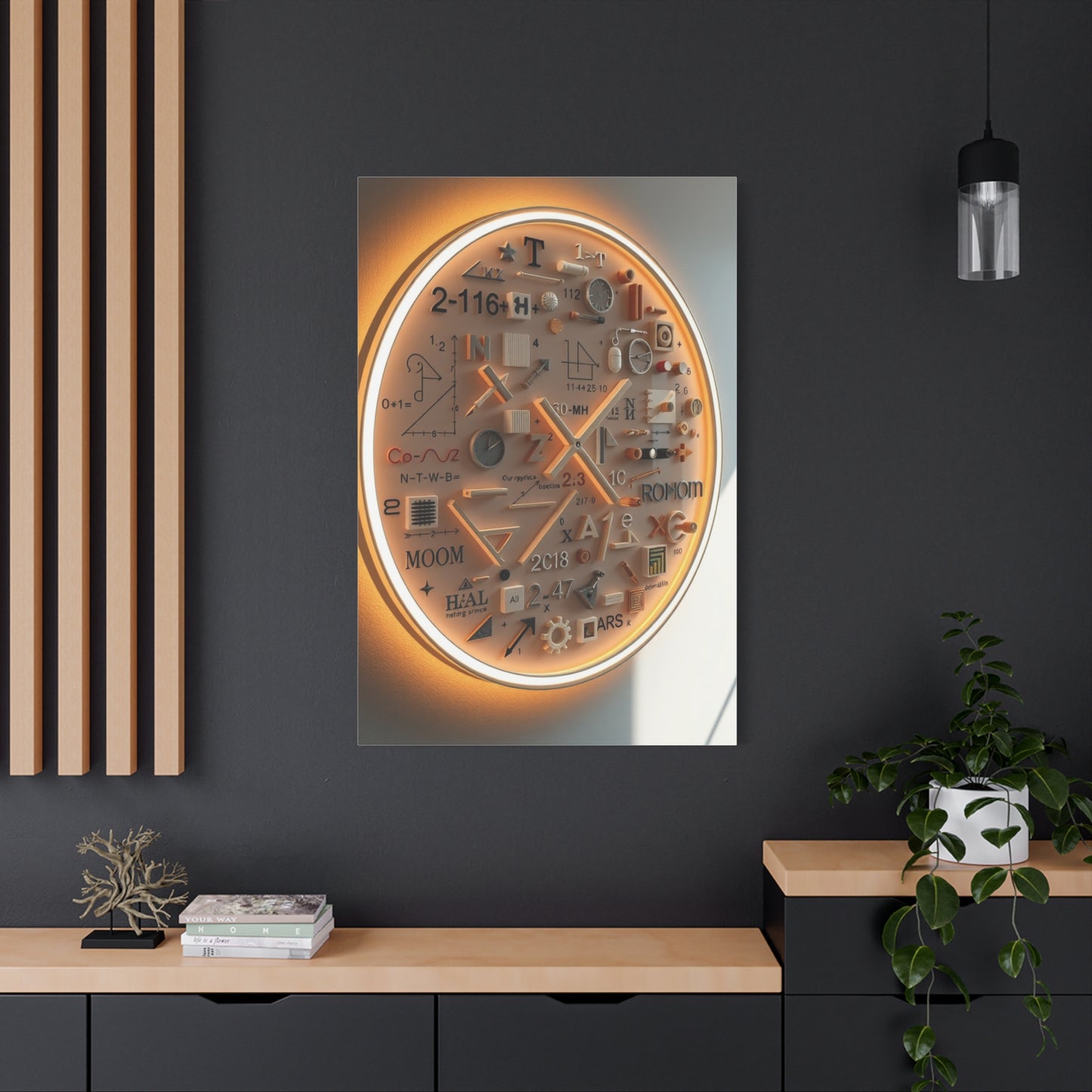 Modern Math Art for Creative Spaces Refined Canvas Wall Art & Canvas Print