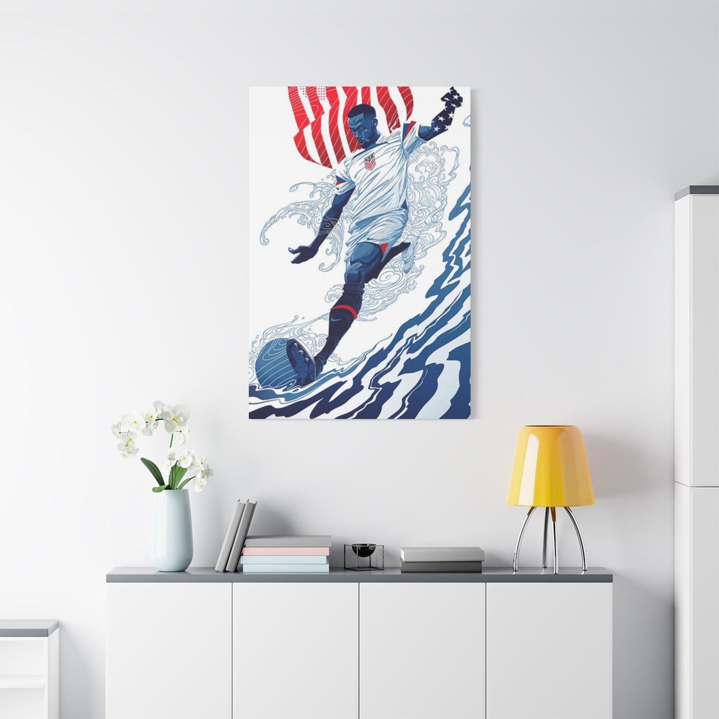 American Soccer Player Wall Art & Canvas Prints