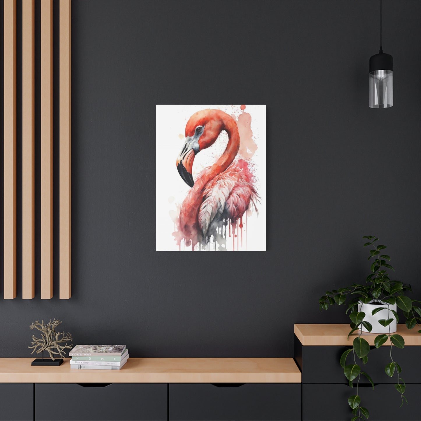 Flaming Pink Paintflow Wall Art & Canvas Prints