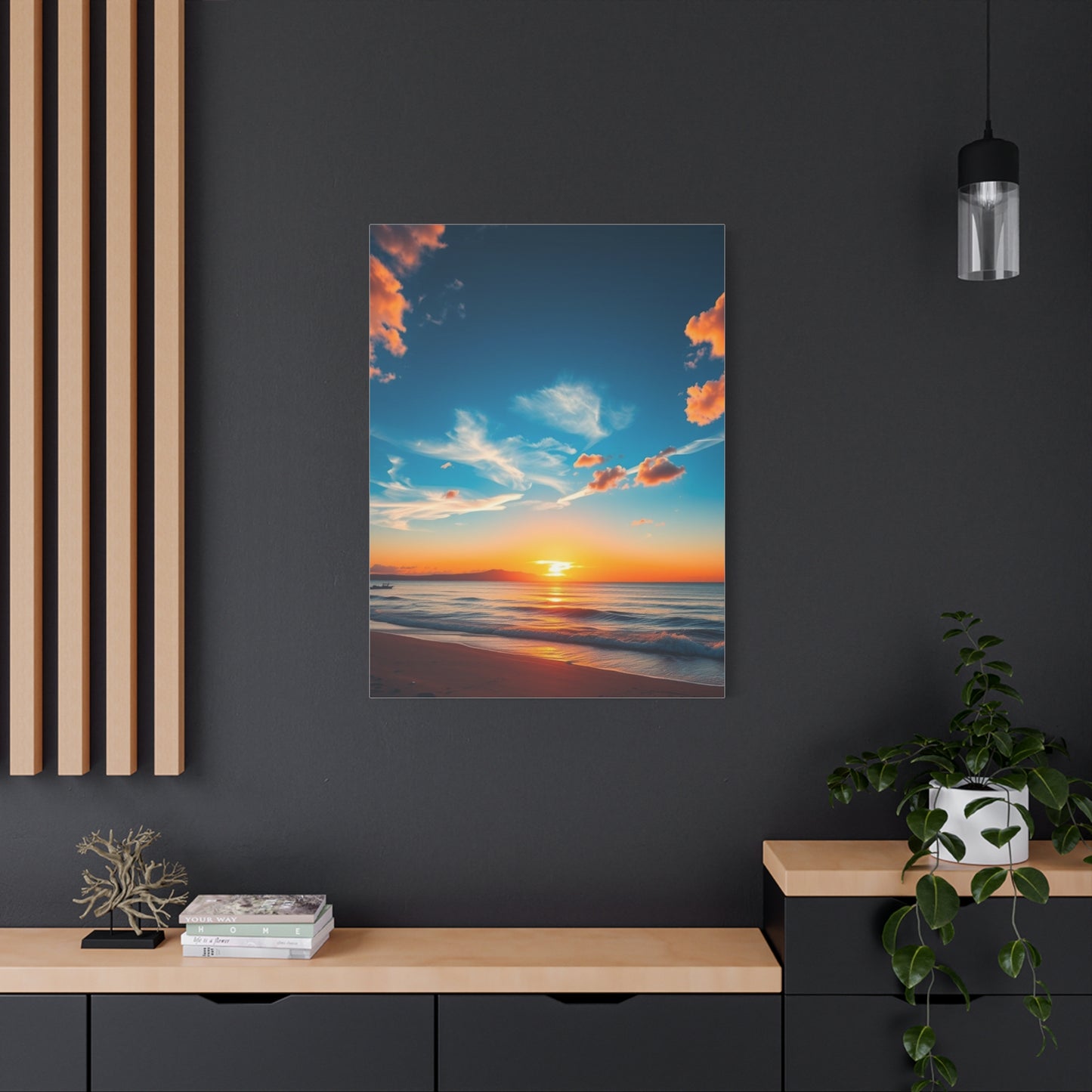 Masterpiece Beach Sunrise and Sunset Art Vision Wall Art & Canvas Print