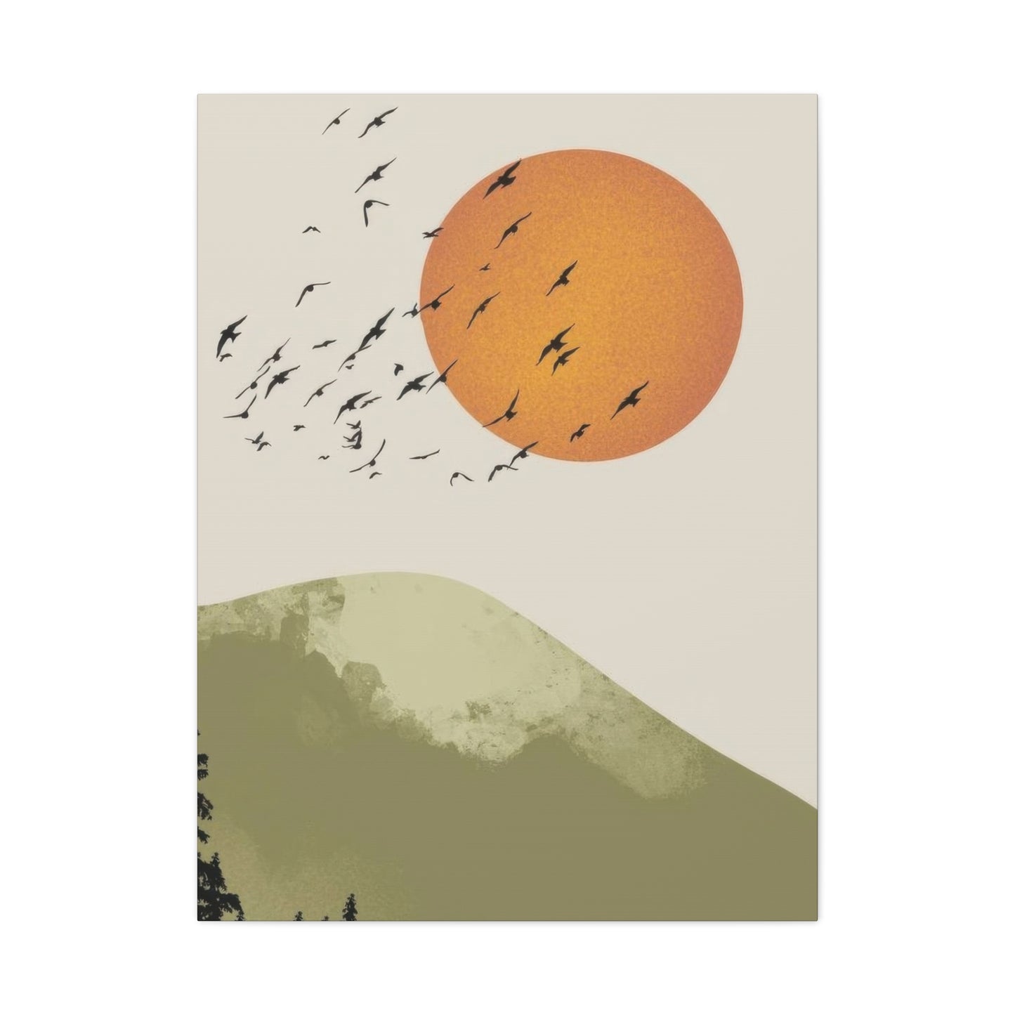 Birds Fly By Earthy Wall Art & Canvas Prints